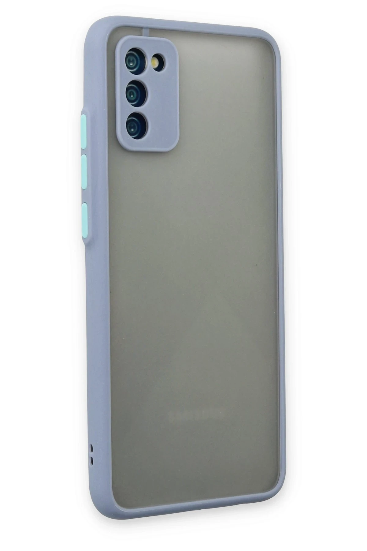 Newface Samsung Galaxy A02S Kılıf Montreal Silikon Kapak - Gri