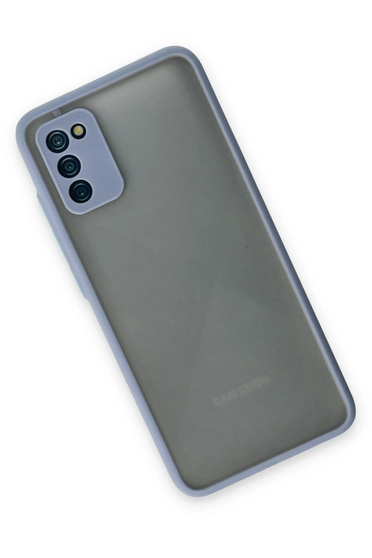 Newface Samsung Galaxy A02S Kılıf Montreal Silikon Kapak - Gri