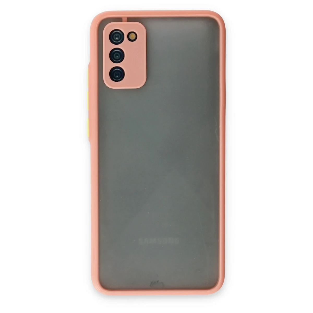 Newface Samsung Galaxy A02S Kılıf Montreal Silikon Kapak - Pembe