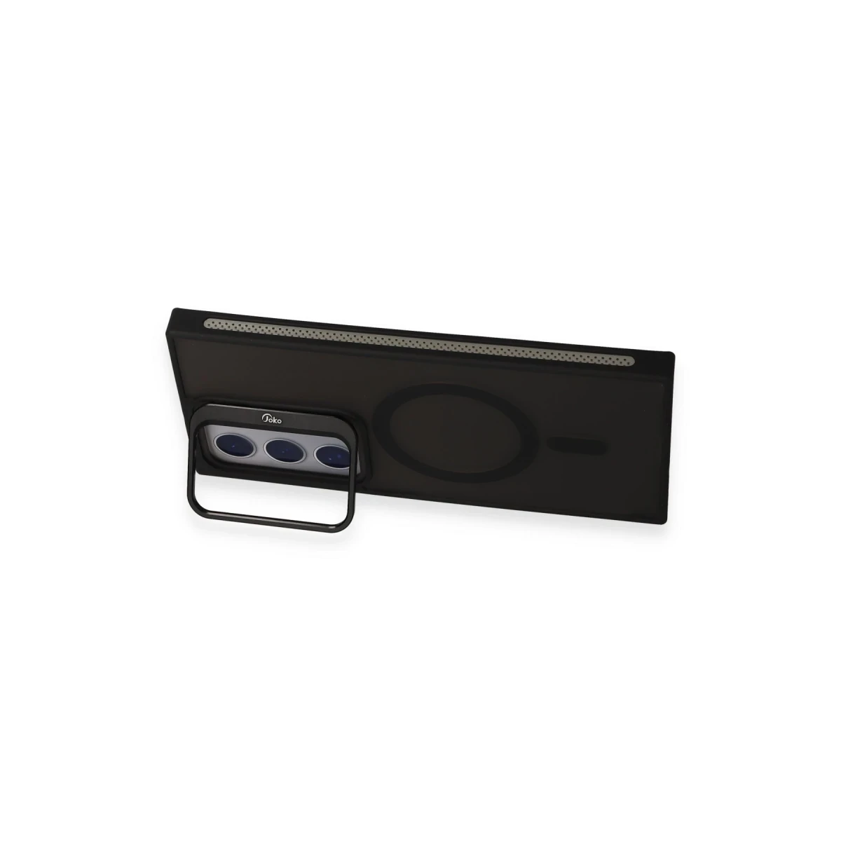 Joko Samsung Galaxy S24 Ultra Flet Lens Magsafe Kapak - Siyah — görsel 11