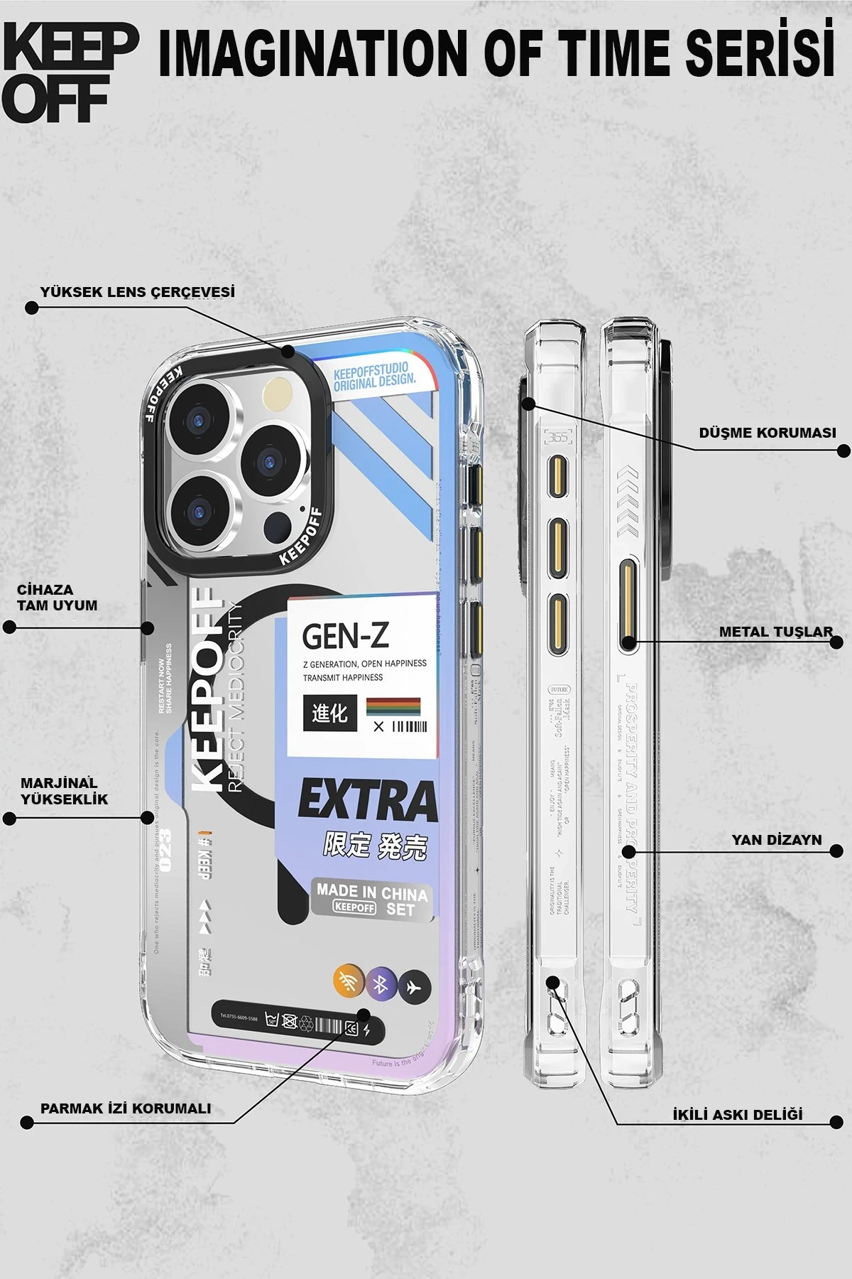 Keep Off Apple iPhone 15 Pro Max Imagination Of Time Magsafe Kapak - Escape From — görsel 7