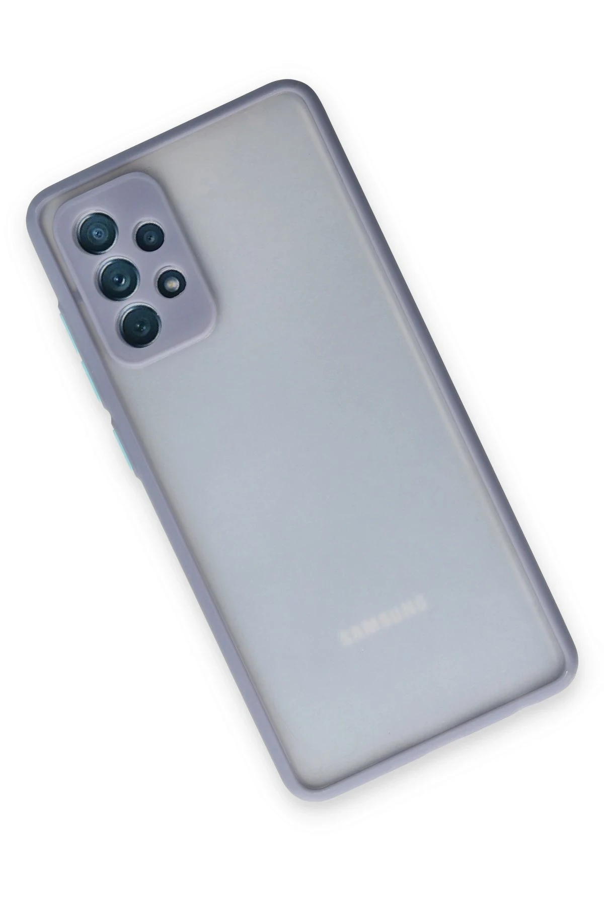 Newface Samsung Galaxy A72 Kılıf Montreal Silikon Kapak - Gri