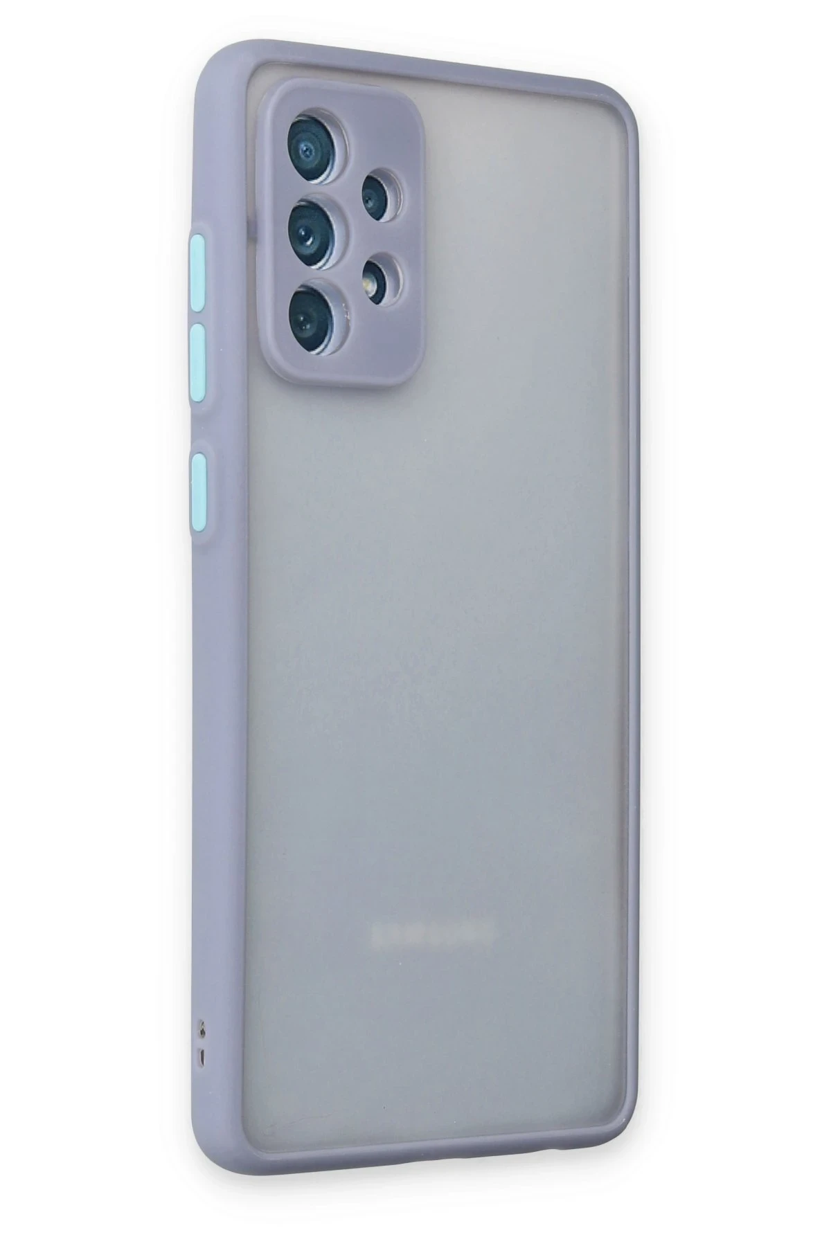 Newface Samsung Galaxy A72 Kılıf Montreal Silikon Kapak - Gri