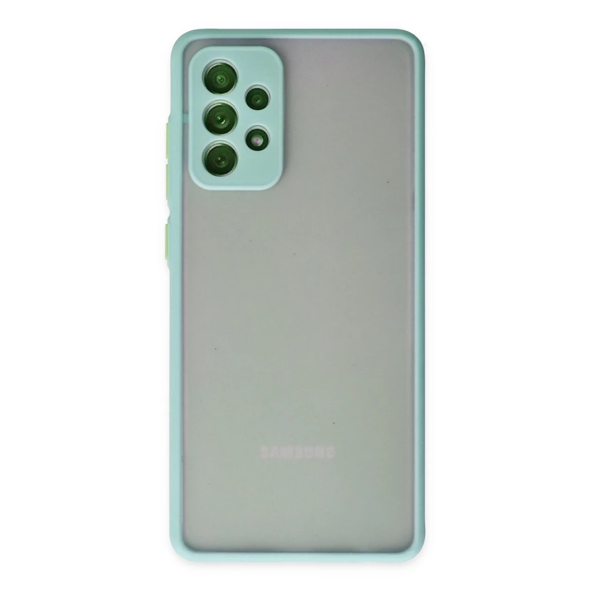 Newface Samsung Galaxy A72 Kılıf Montreal Silikon Kapak - Turkuaz