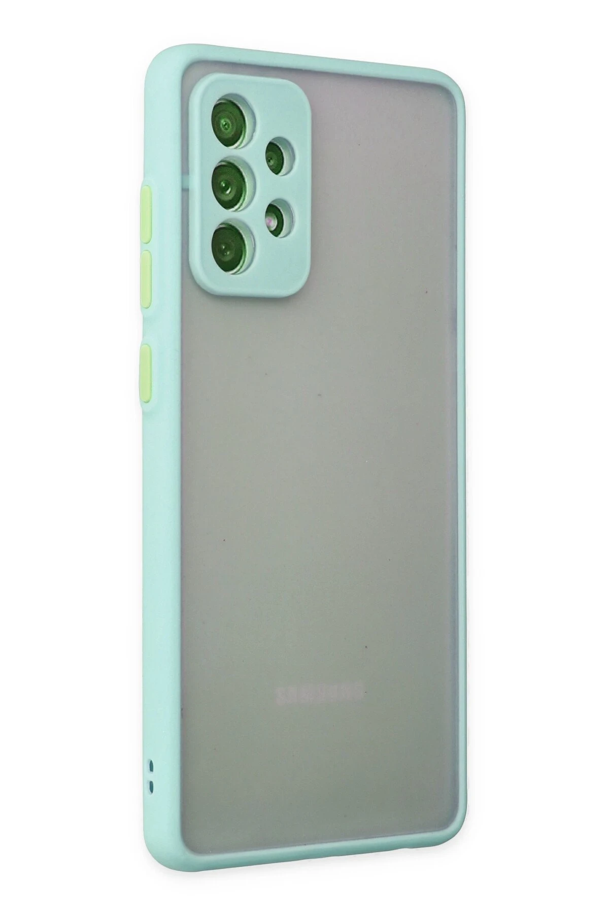 Newface Samsung Galaxy A72 Kılıf Montreal Silikon Kapak - Turkuaz