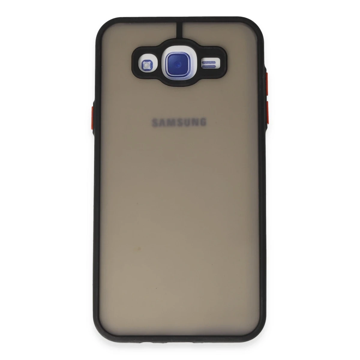 Newface Samsung Galaxy J7 Kılıf Montreal Silikon Kapak - Siyah