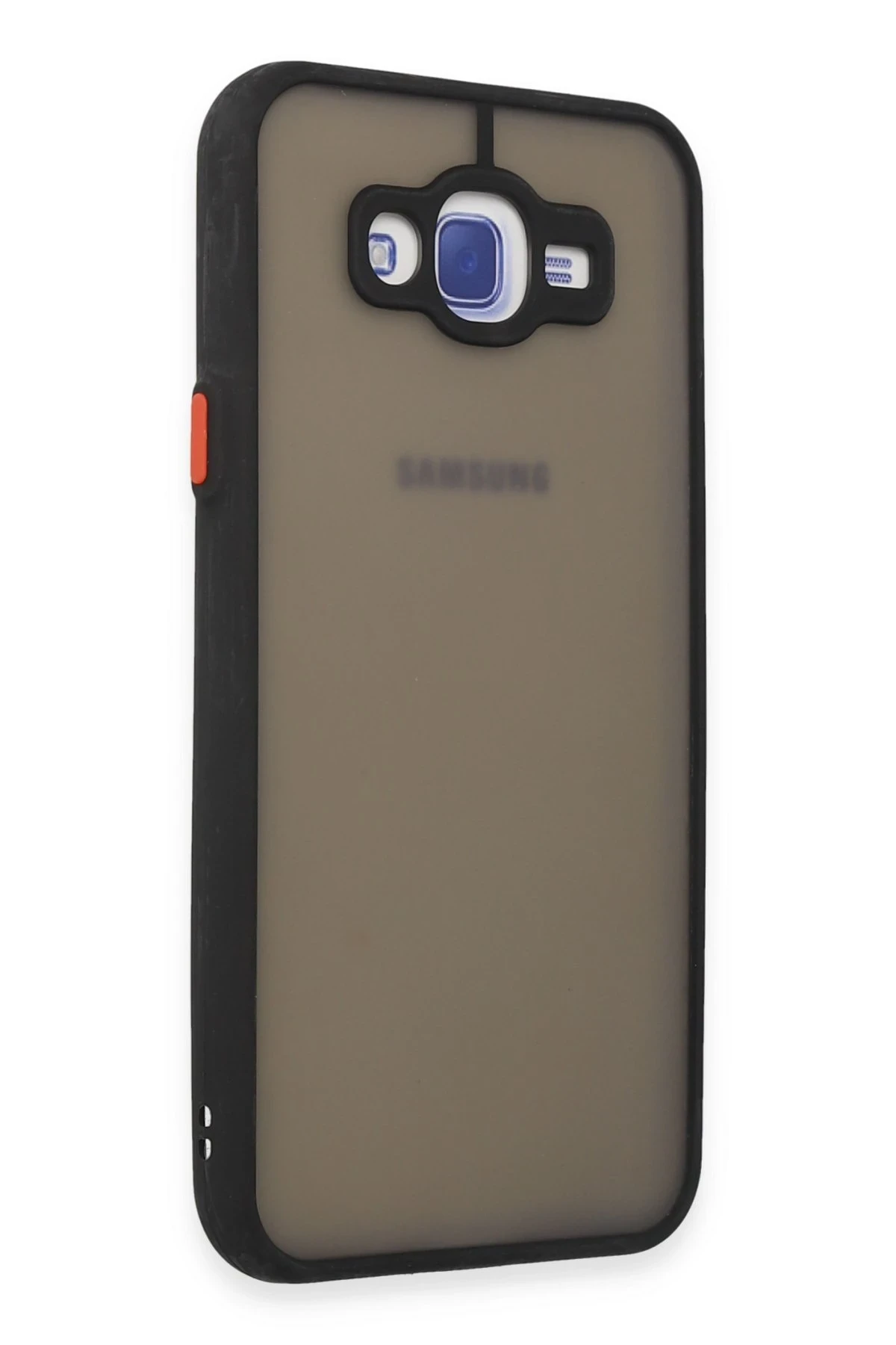 Newface Samsung Galaxy J7 Kılıf Montreal Silikon Kapak - Siyah