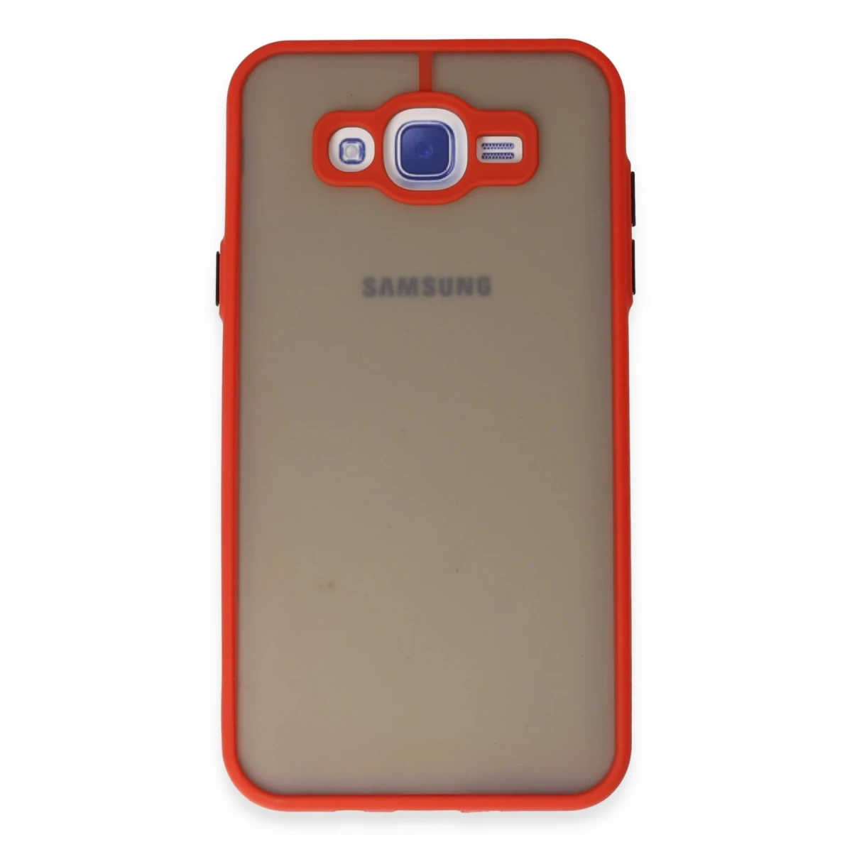 Newface Samsung Galaxy J7 Kılıf Montreal Silikon Kapak - Kırmızı