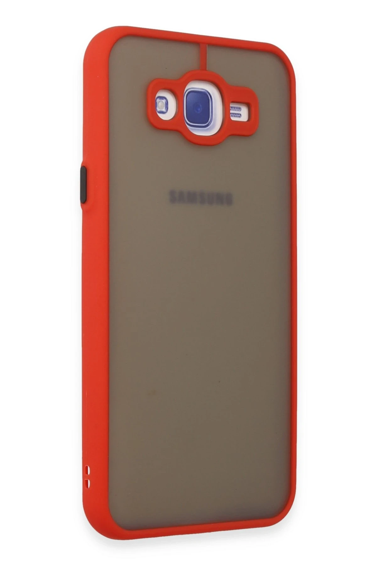 Newface Samsung Galaxy J7 Kılıf Montreal Silikon Kapak - Kırmızı
