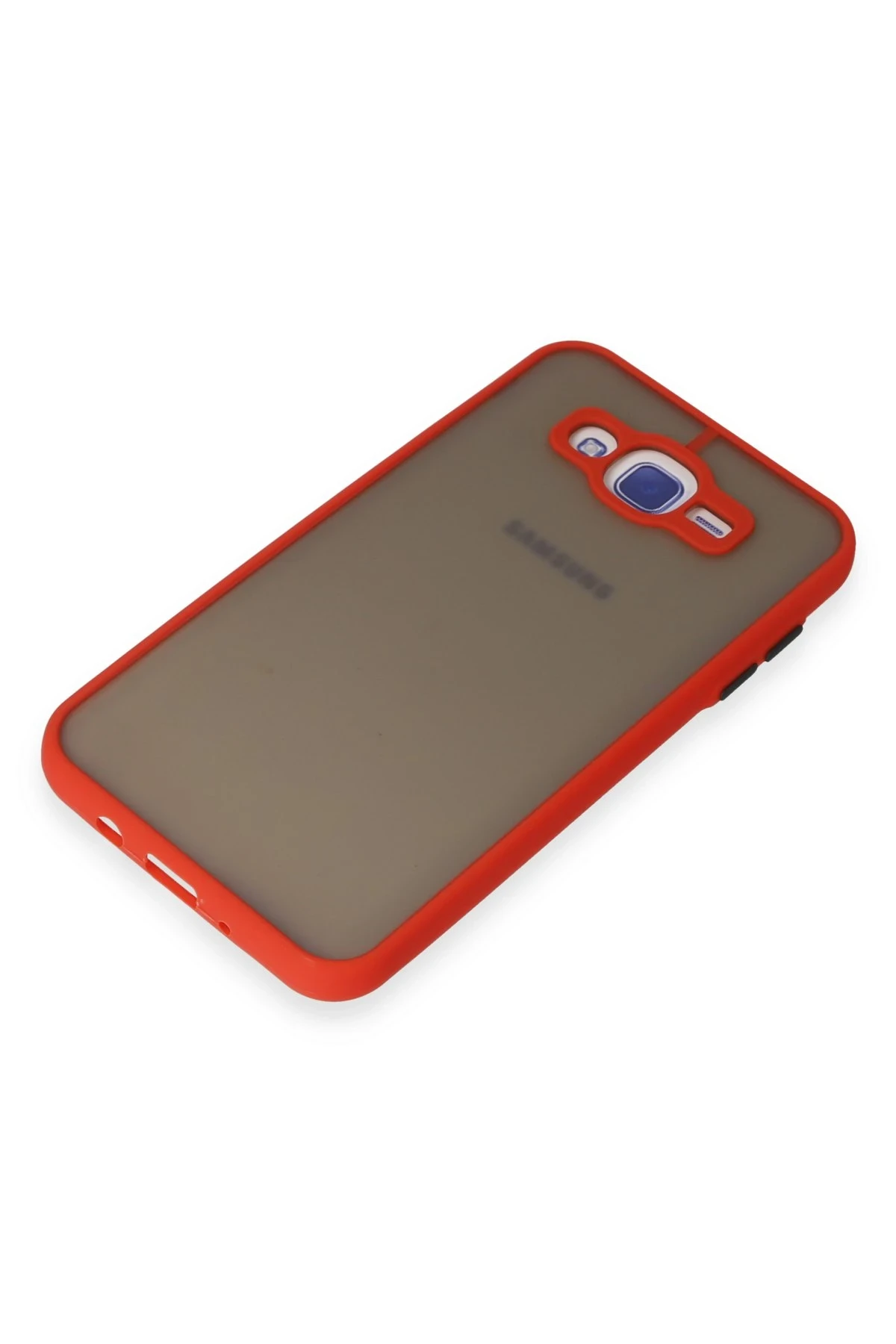 Newface Samsung Galaxy J7 Kılıf Montreal Silikon Kapak - Kırmızı