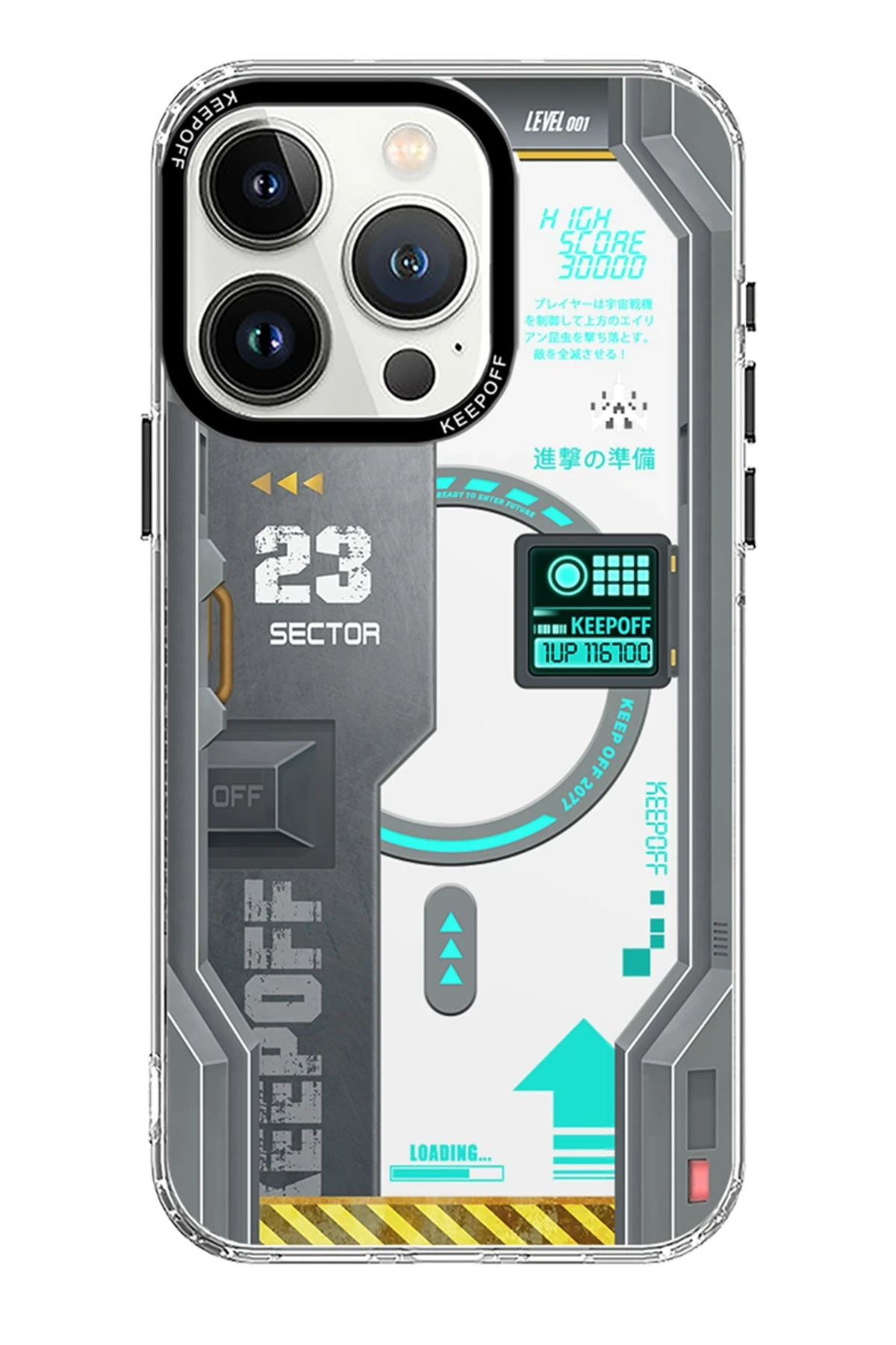 Keep Off Apple iPhone 15 Pro Future Armor Magsafe Kapak - Advance Attack