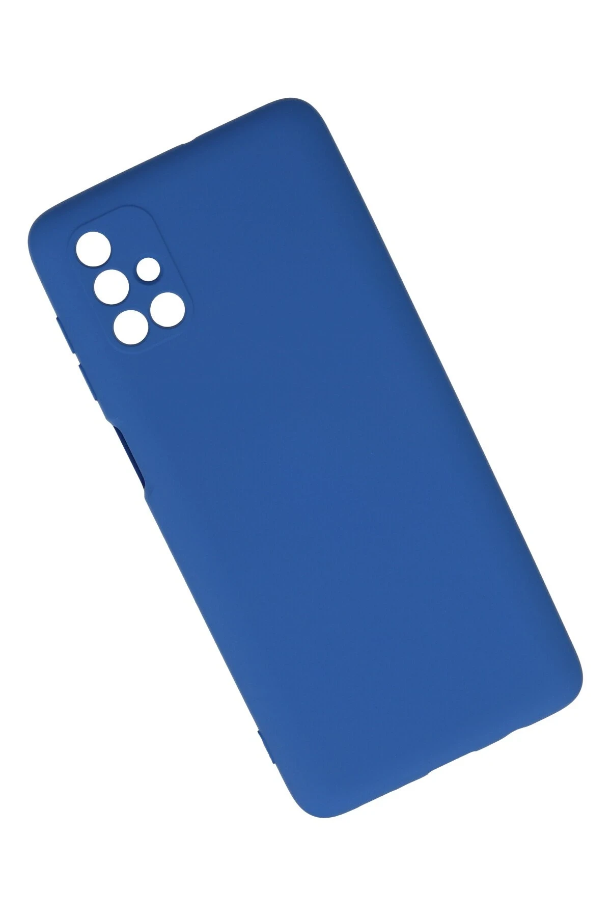 Newface Samsung Galaxy M51 Kılıf Nano içi Kadife Silikon - Mavi
