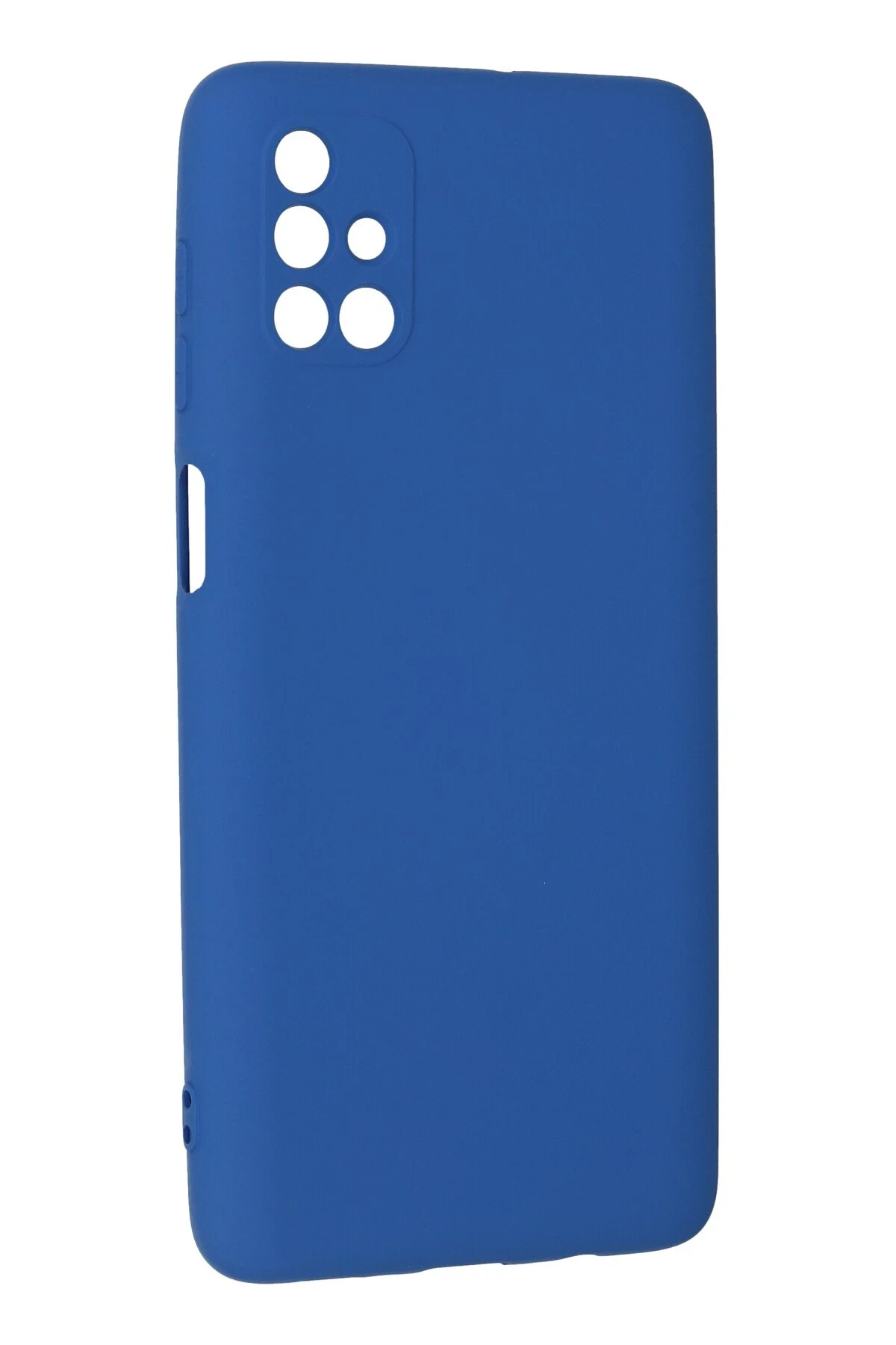 Newface Samsung Galaxy M51 Kılıf Nano içi Kadife Silikon - Mavi