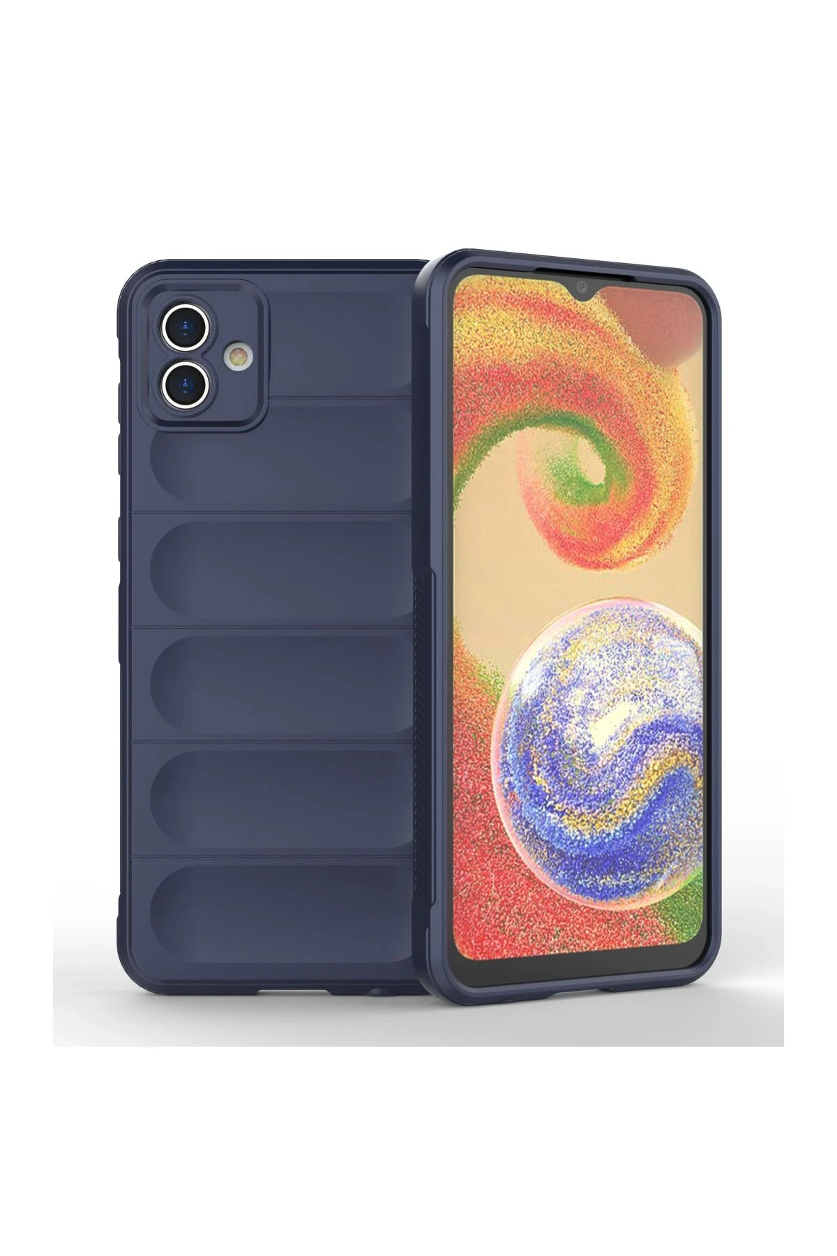 Newface Samsung Galaxy A04E Kılıf Optimum Silikon - Lacivert