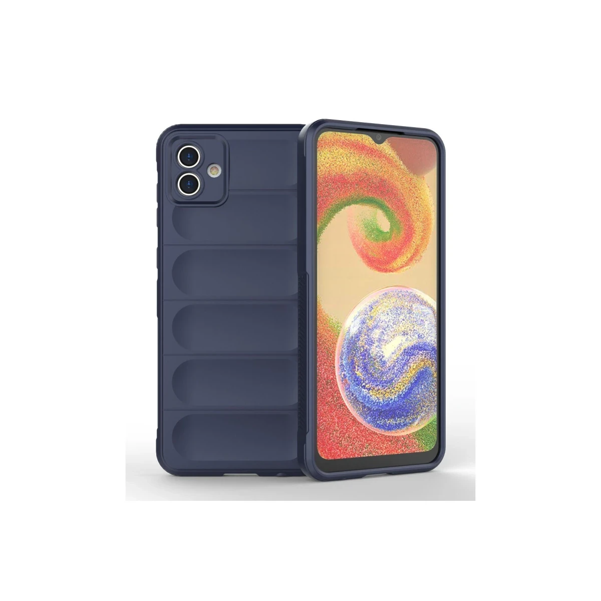 Newface Samsung Galaxy A04E Kılıf Optimum Silikon - Lacivert