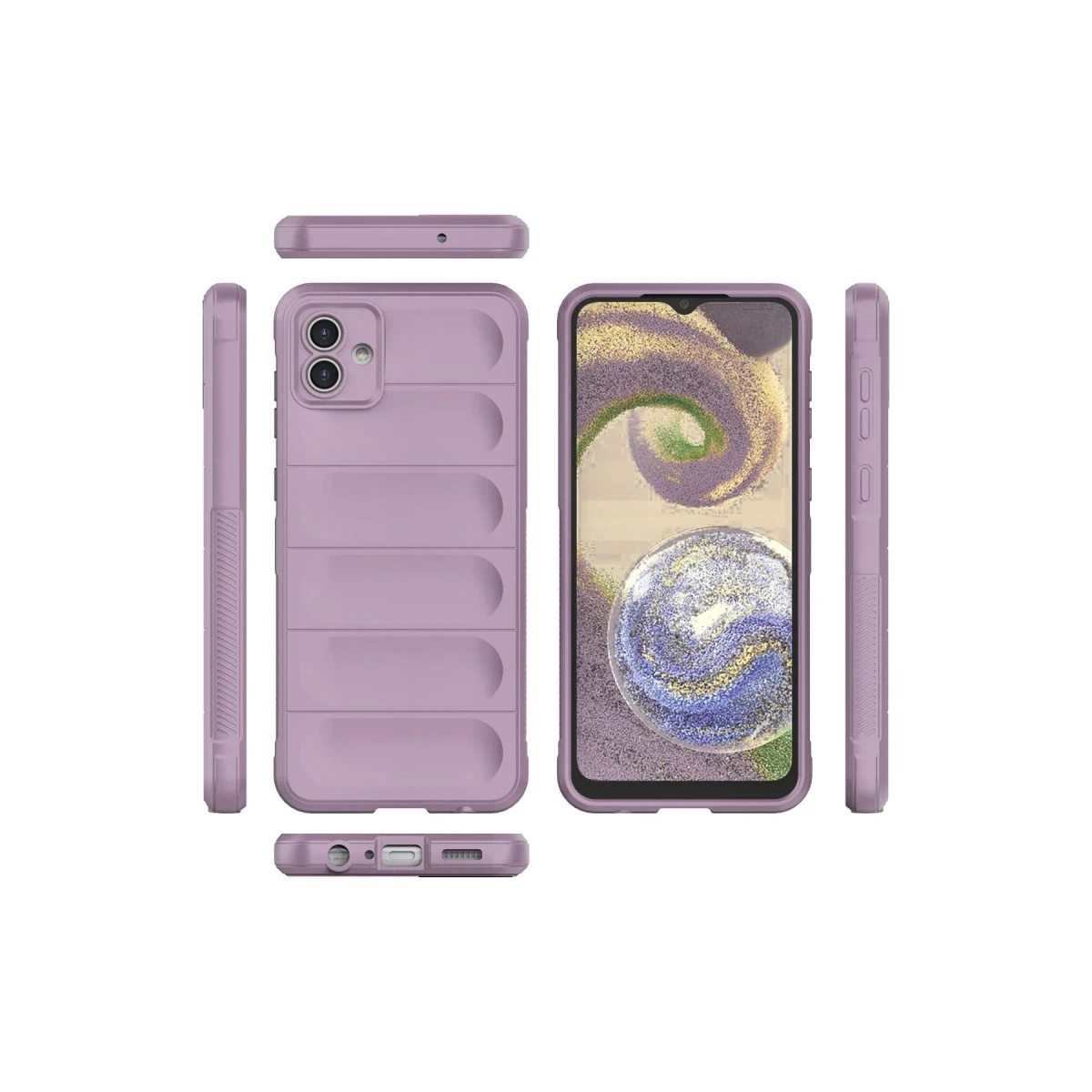 Newface Samsung Galaxy A04E Kılıf Optimum Silikon - Mor