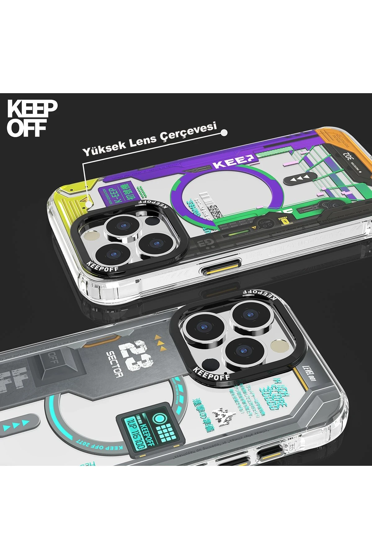 Keep Off Apple iPhone 15 Pro Max Future Armor Magsafe Kapak - Advance Attack — görsel 6