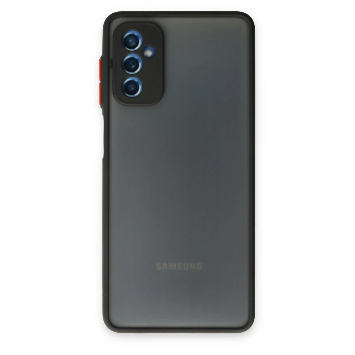 Newface Samsung Galaxy M52 5G Kılıf Montreal Silikon Kapak - Siyah