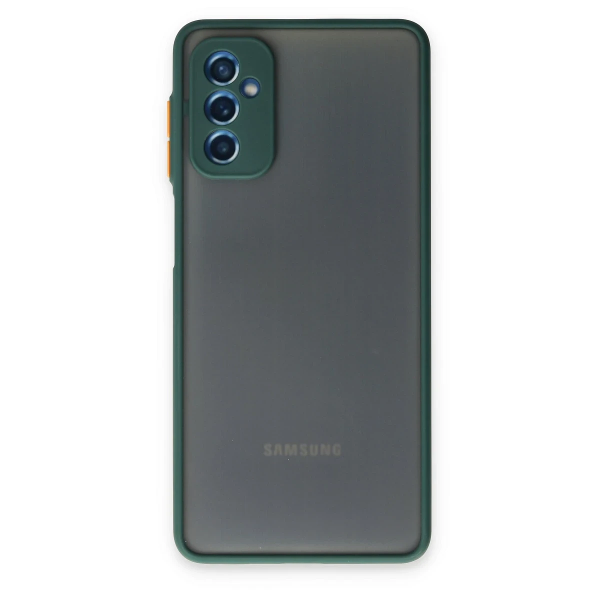 Newface Samsung Galaxy M52 5G Kılıf Montreal Silikon Kapak - Yeşil