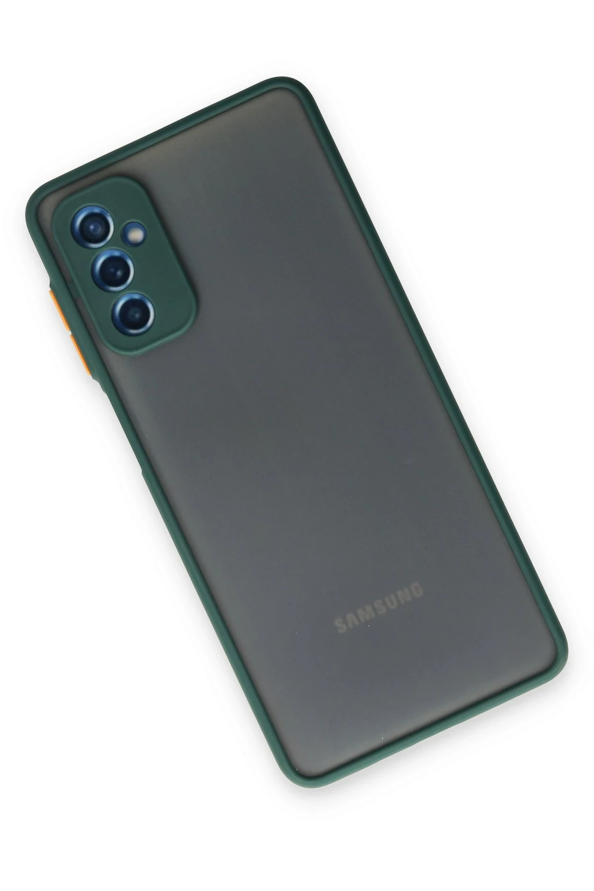 Newface Samsung Galaxy M52 5G Kılıf Montreal Silikon Kapak - Yeşil