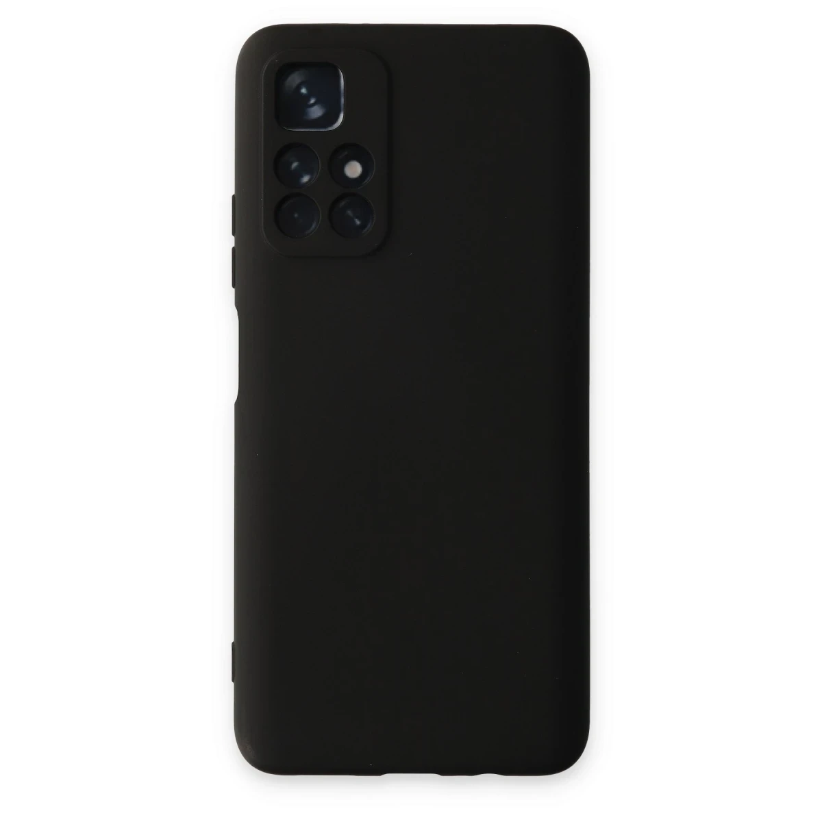Newface Xiaomi Redmi Note 11T Kılıf Nano içi Kadife Silikon - Siyah