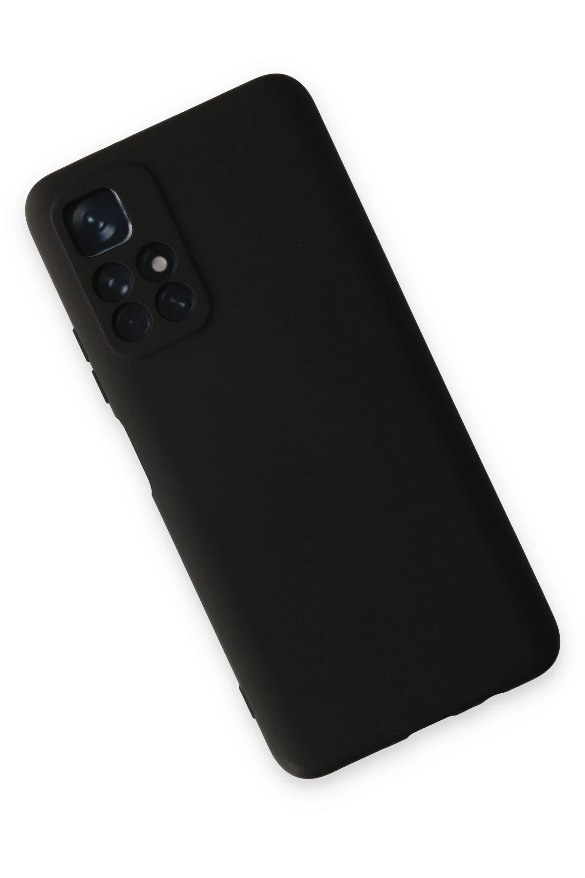Newface Xiaomi Redmi Note 11T Kılıf Nano içi Kadife Silikon - Siyah