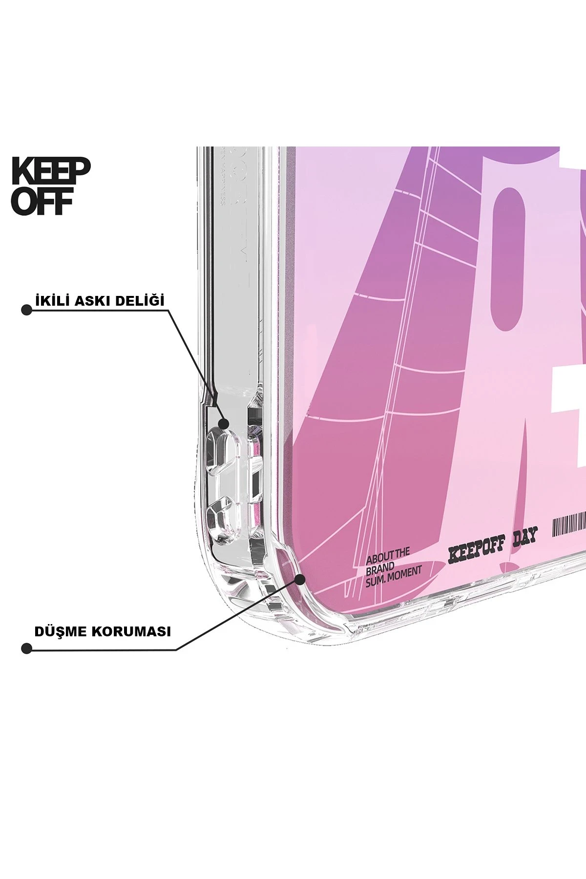 Keep Off Apple iPhone 15 Pro Summer Travel Magsafe Kapak - Starry Night — görsel 4