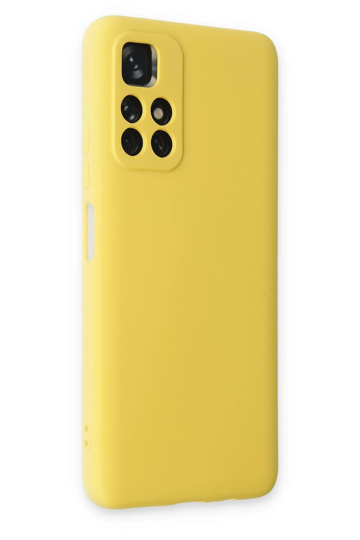 Newface Xiaomi Redmi Note 11T Kılıf Nano içi Kadife Silikon - Sarı