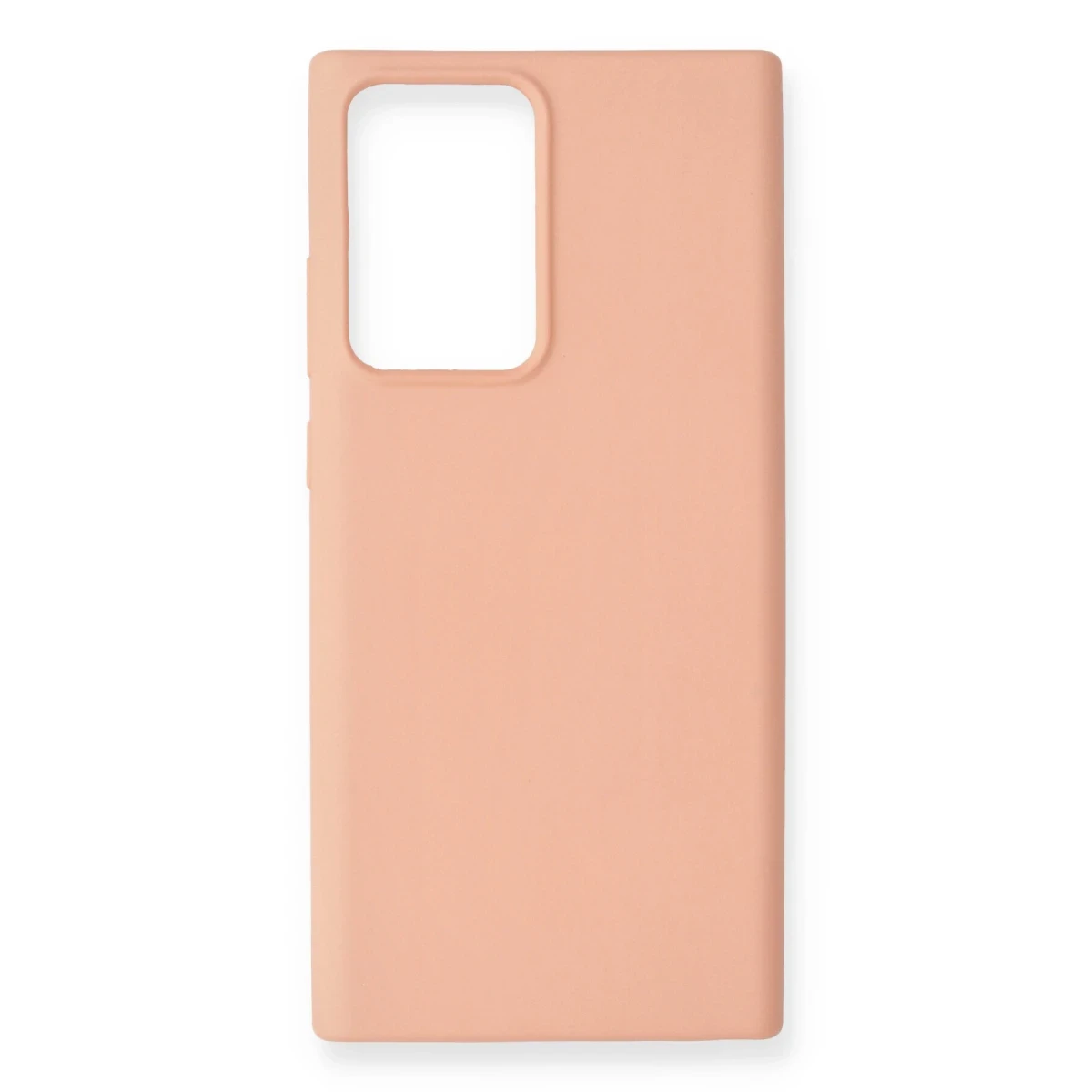 Newface Samsung Galaxy Note 20 Ultra Kılıf Nano içi Kadife Silikon - Pudra
