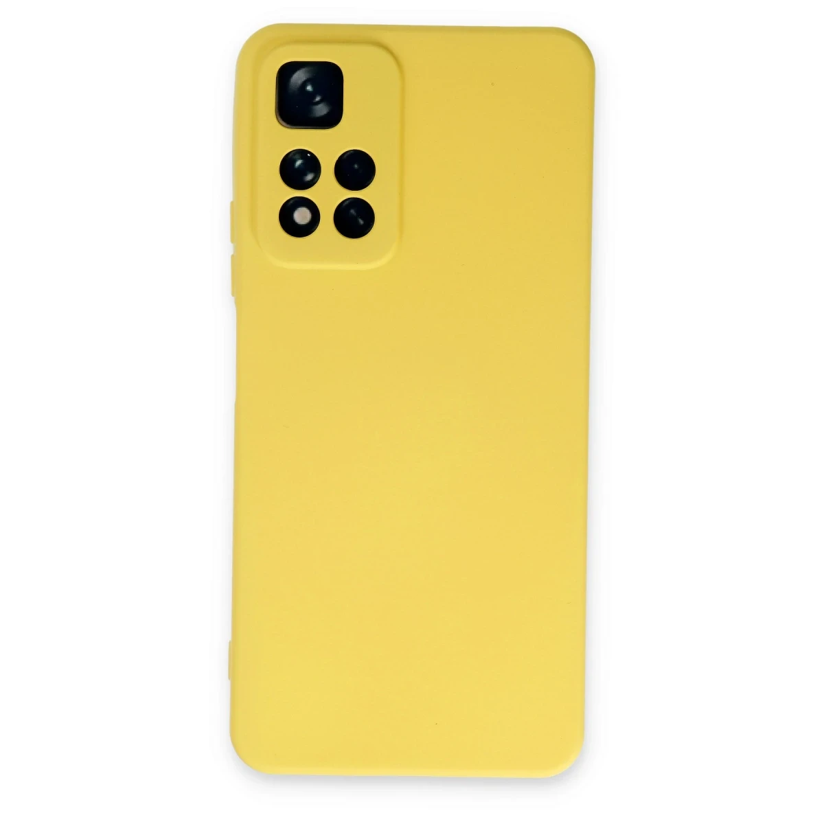 Newface Xiaomi Redmi Note 11 Pro Plus 5G Kılıf Nano içi Kadife Silikon - Sarı