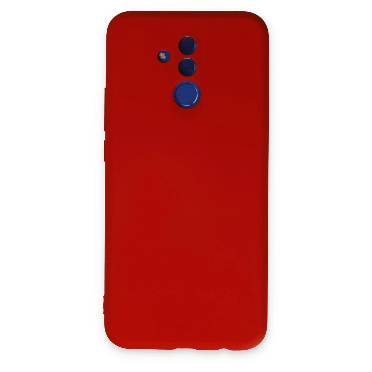 Newface Huawei Mate 20 Lite Kılıf Nano içi Kadife Silikon - Kırmızı