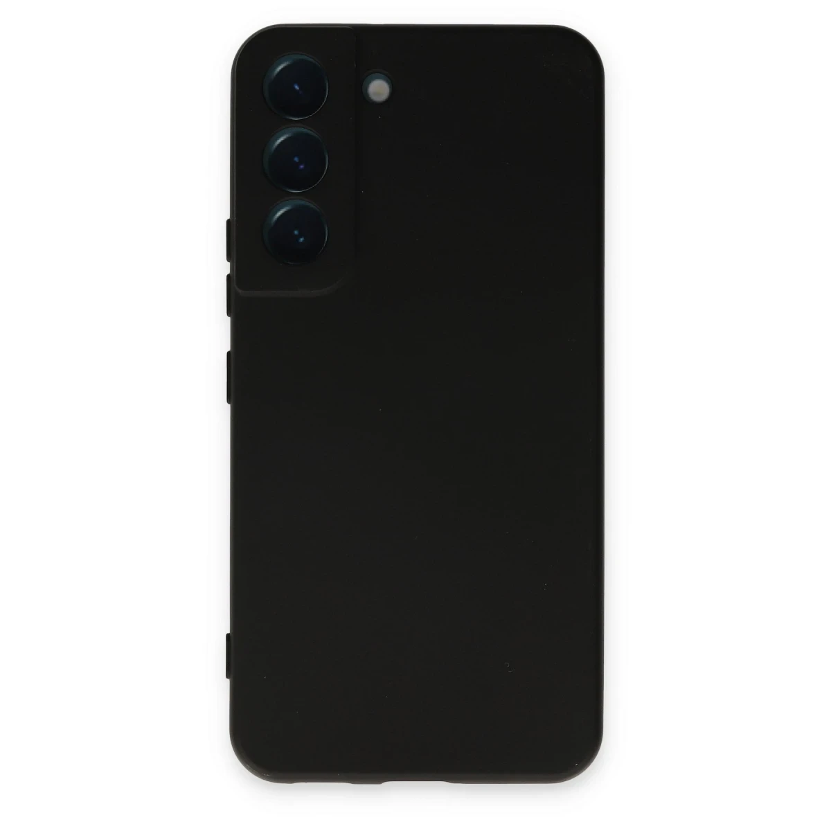Newface Samsung Galaxy S22 Kılıf Nano içi Kadife Silikon - Siyah