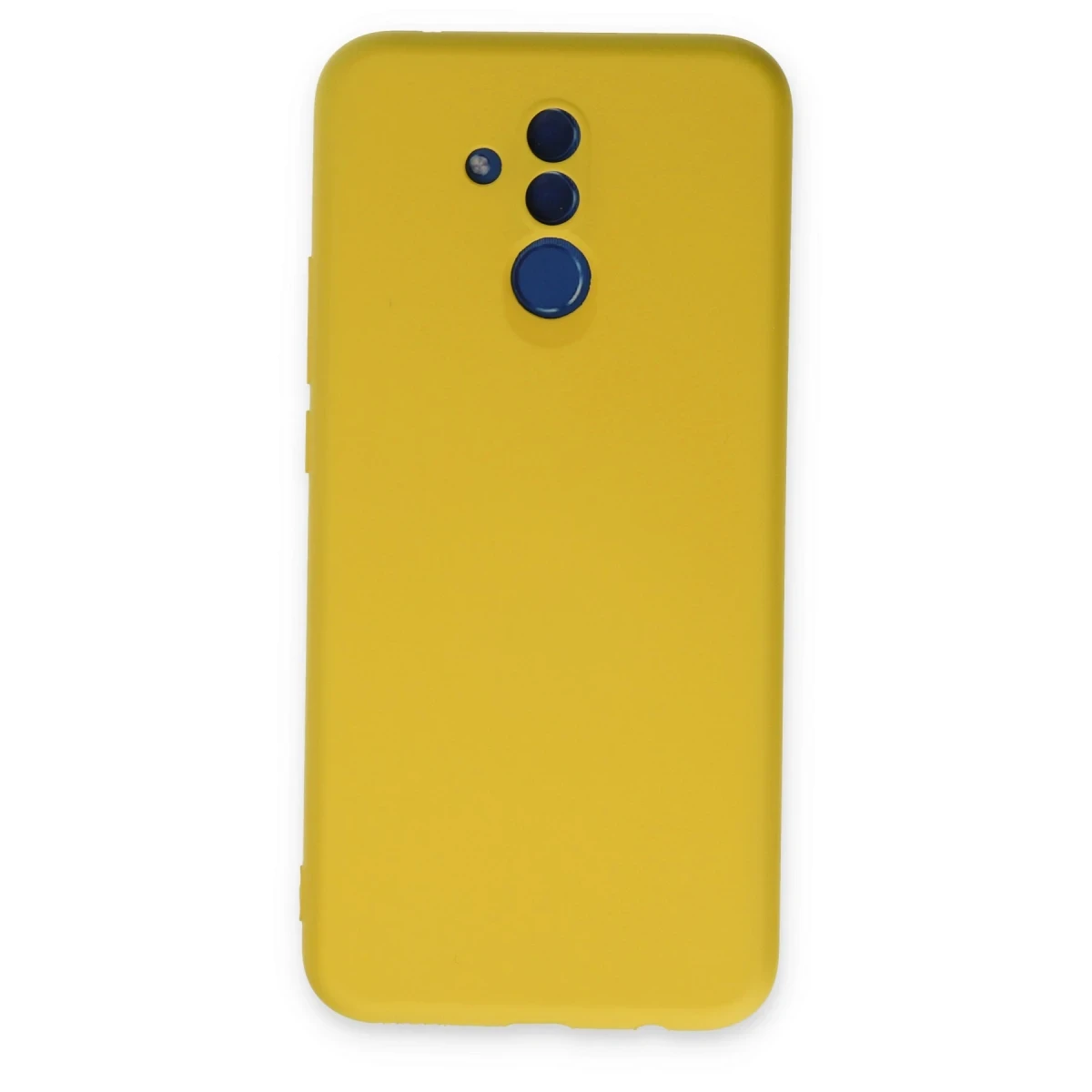 Newface Huawei Mate 20 Lite Kılıf Nano içi Kadife Silikon - Sarı