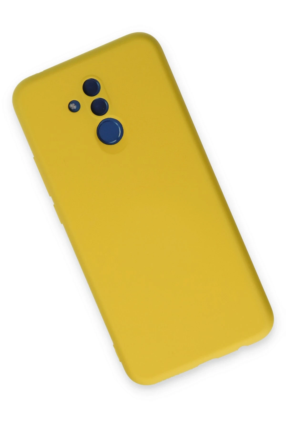 Newface Huawei Mate 20 Lite Kılıf Nano içi Kadife Silikon - Sarı