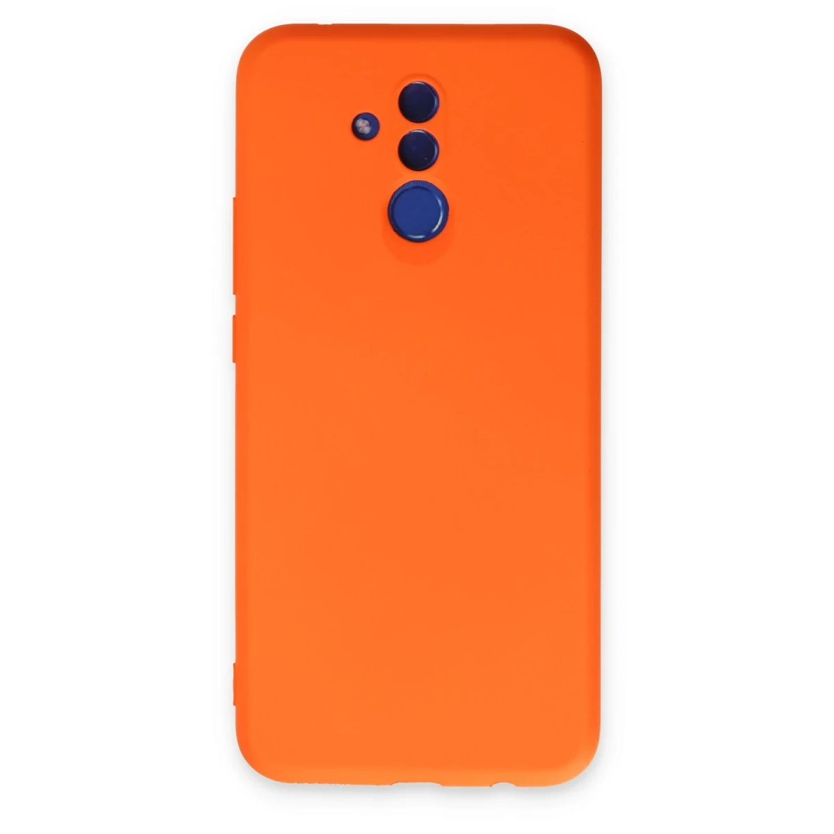 Newface Huawei Mate 20 Lite Kılıf Nano içi Kadife Silikon - Turuncu
