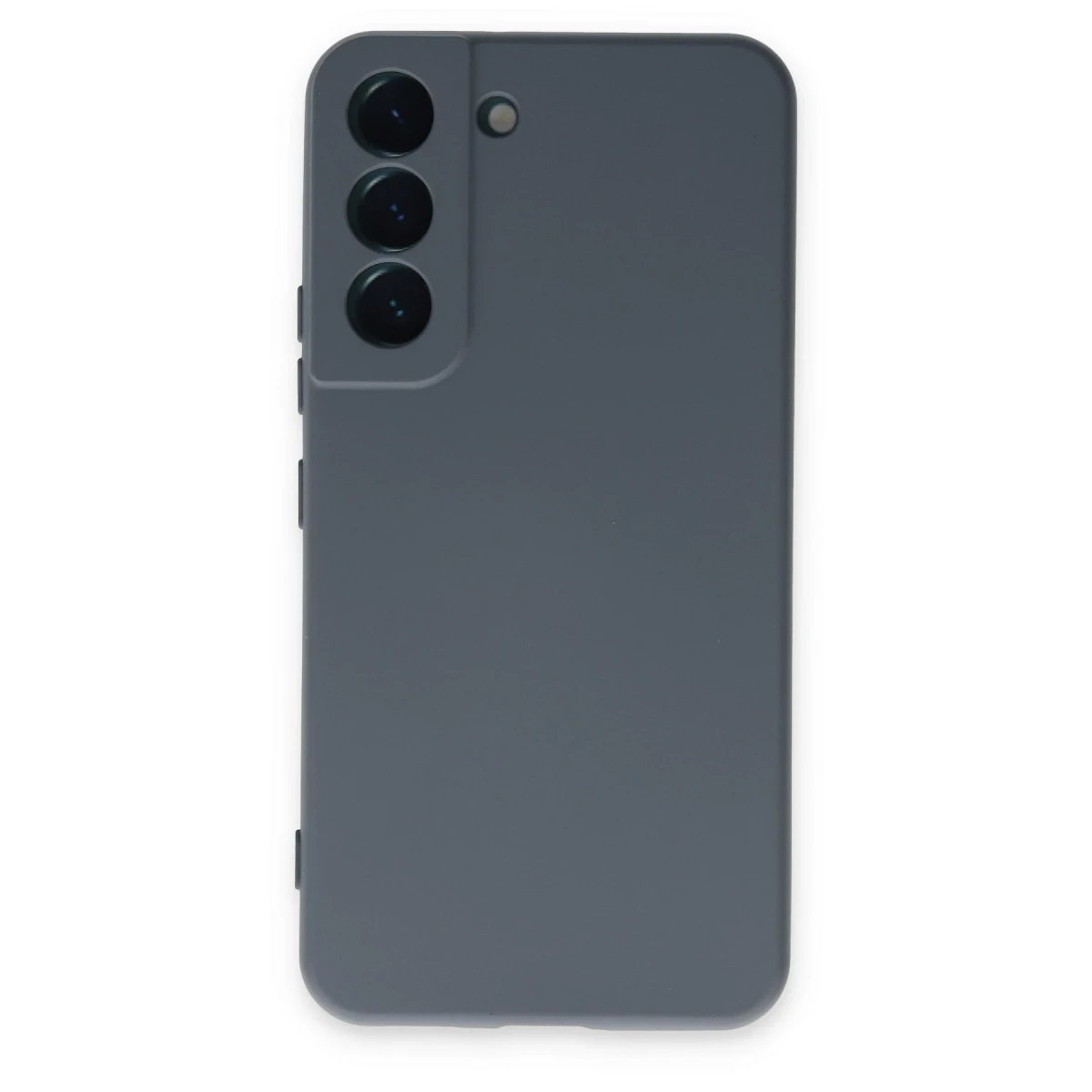 Newface Samsung Galaxy S22 Kılıf Nano içi Kadife Silikon - Gri