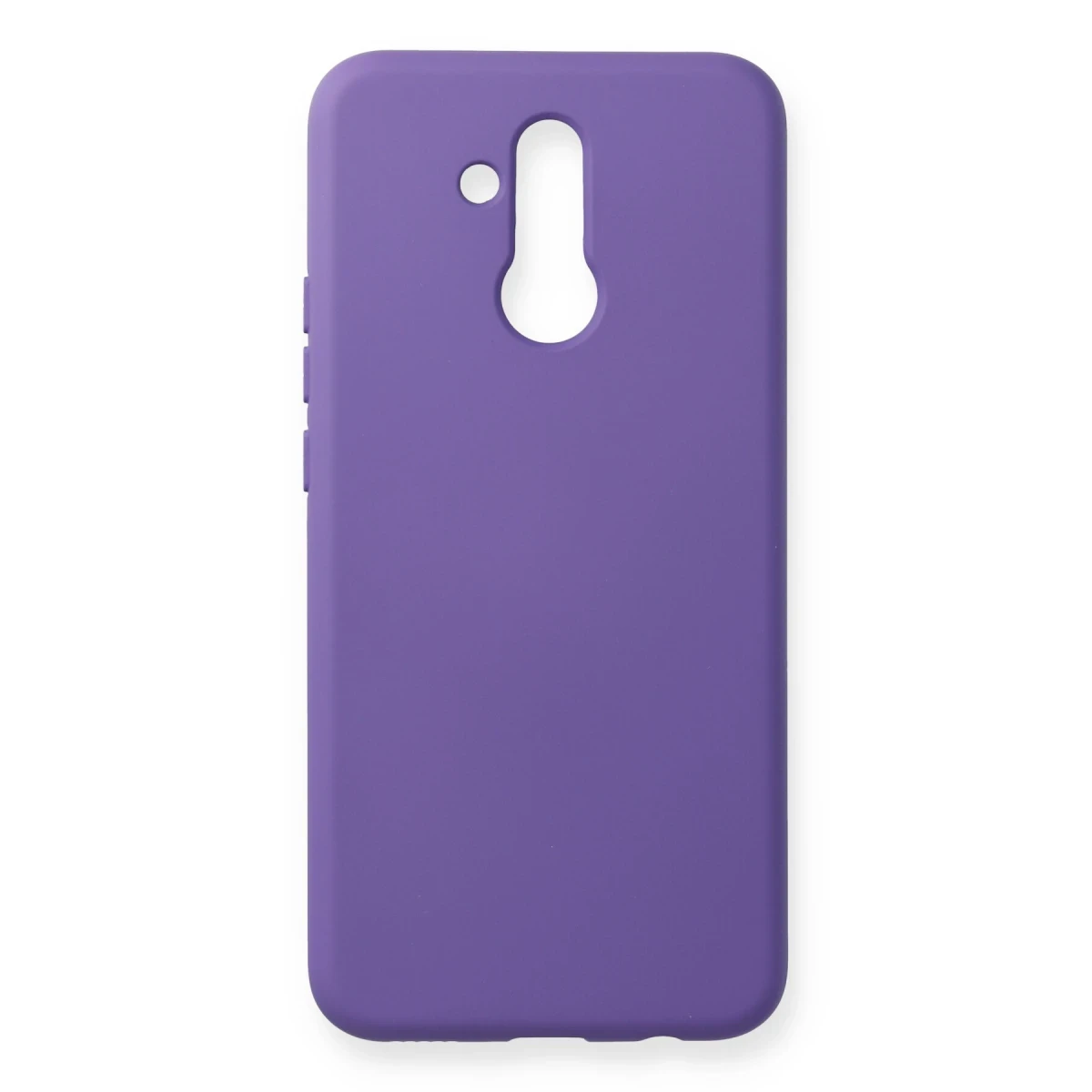 Newface Huawei Mate 20 Lite Kılıf Nano içi Kadife Silikon - Koyu Mor