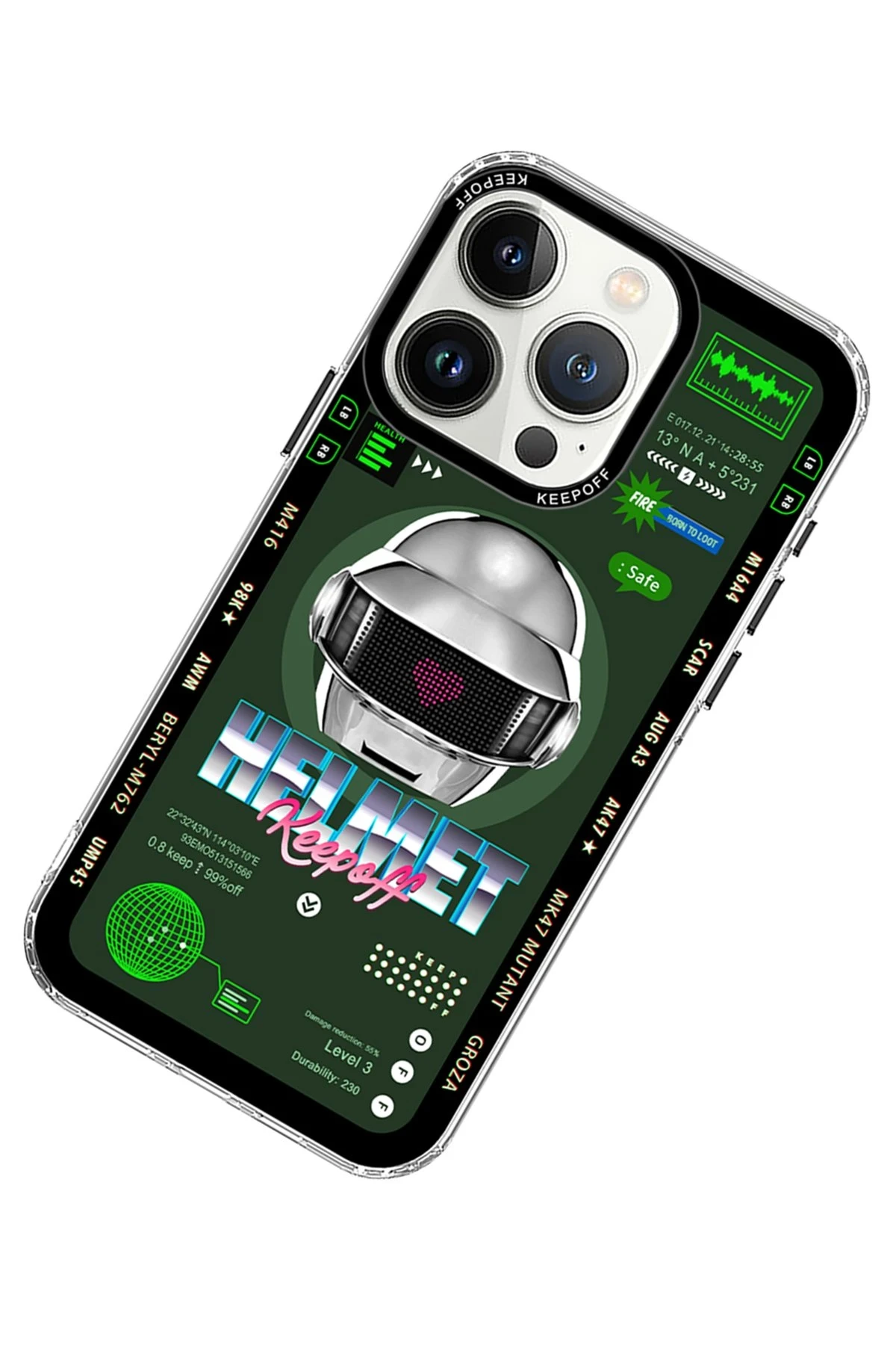 Keep Off Apple iPhone 15 Pro Parallel Space Time Magsafe Kapak - Metal Confession — görsel 3