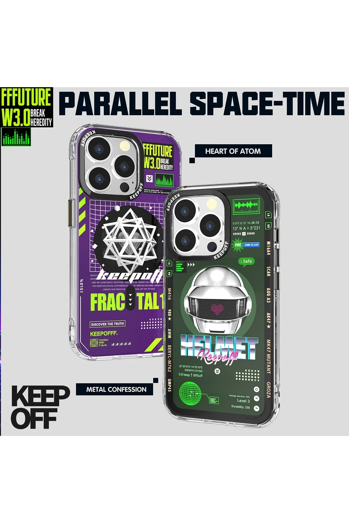 Keep Off Apple iPhone 15 Pro Parallel Space Time Magsafe Kapak - Metal Confession — görsel 5