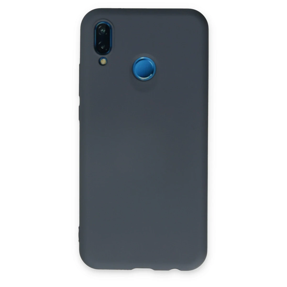 Newface Huawei P20 Lite Kılıf Nano içi Kadife Silikon - Gri