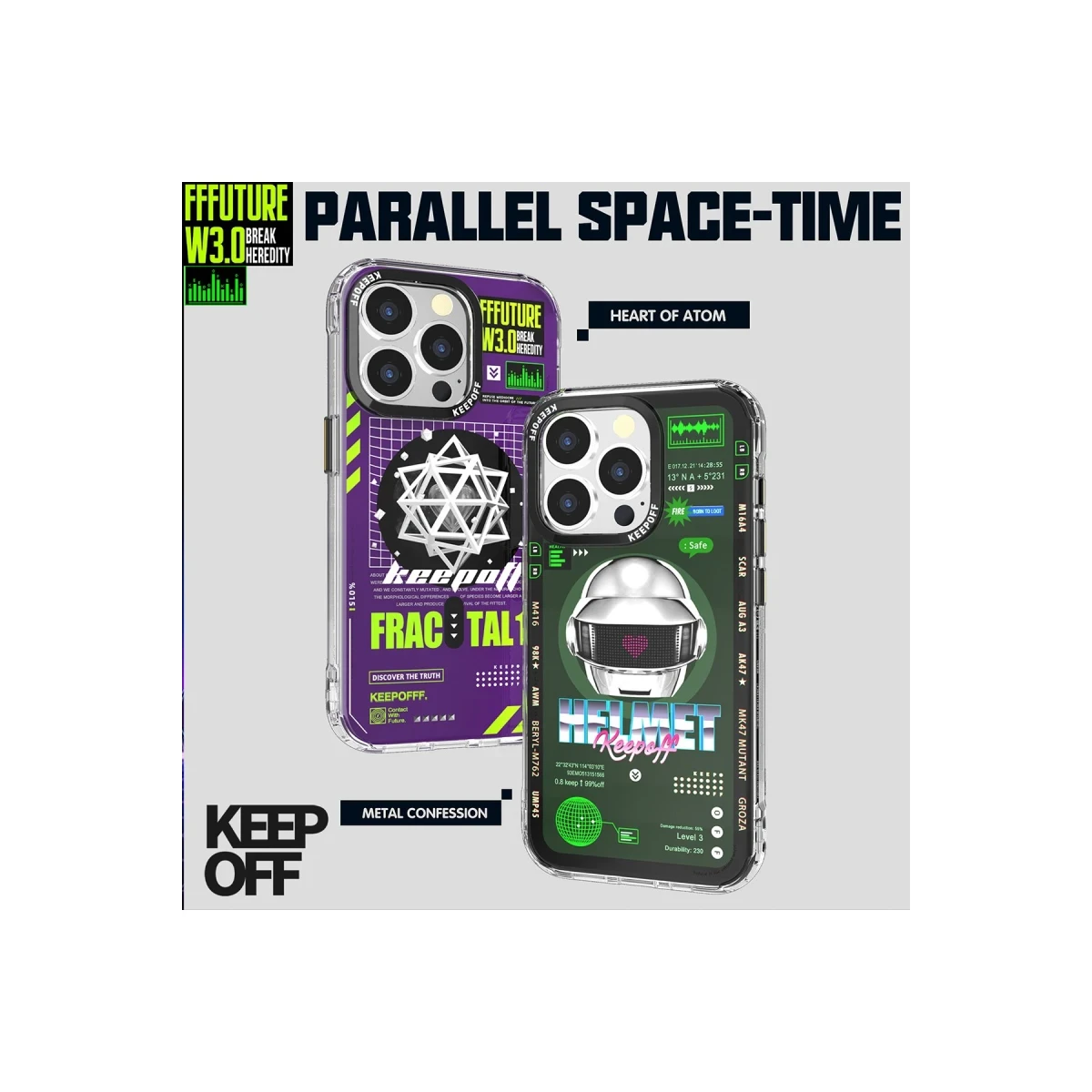 Keep Off Apple iPhone 15 Pro Max Parallel Space Time Magsafe Kapak - Metal Confession — görsel 12