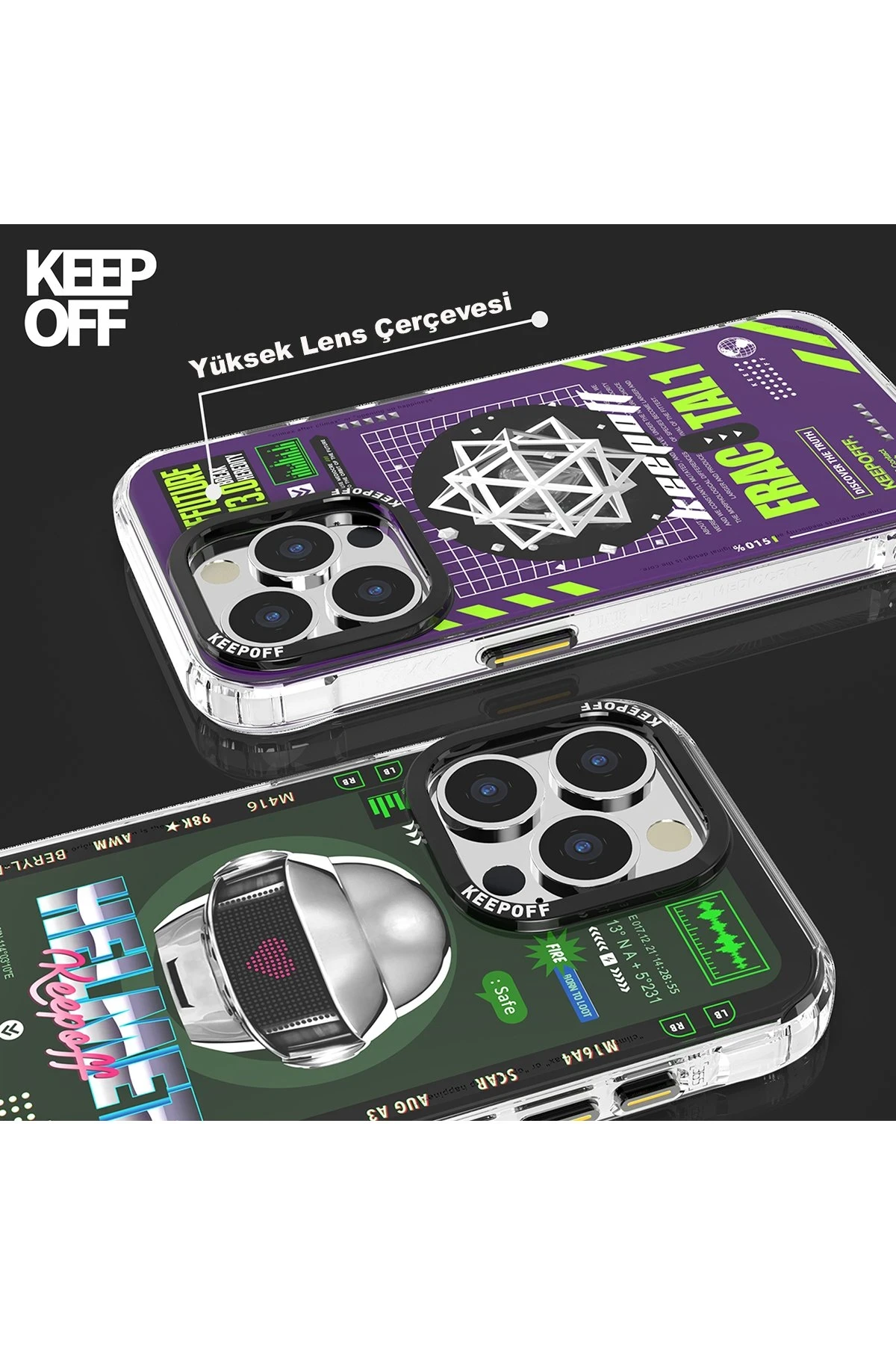 Keep Off Apple iPhone 15 Pro Max Parallel Space Time Magsafe Kapak - Metal Confession — görsel 6