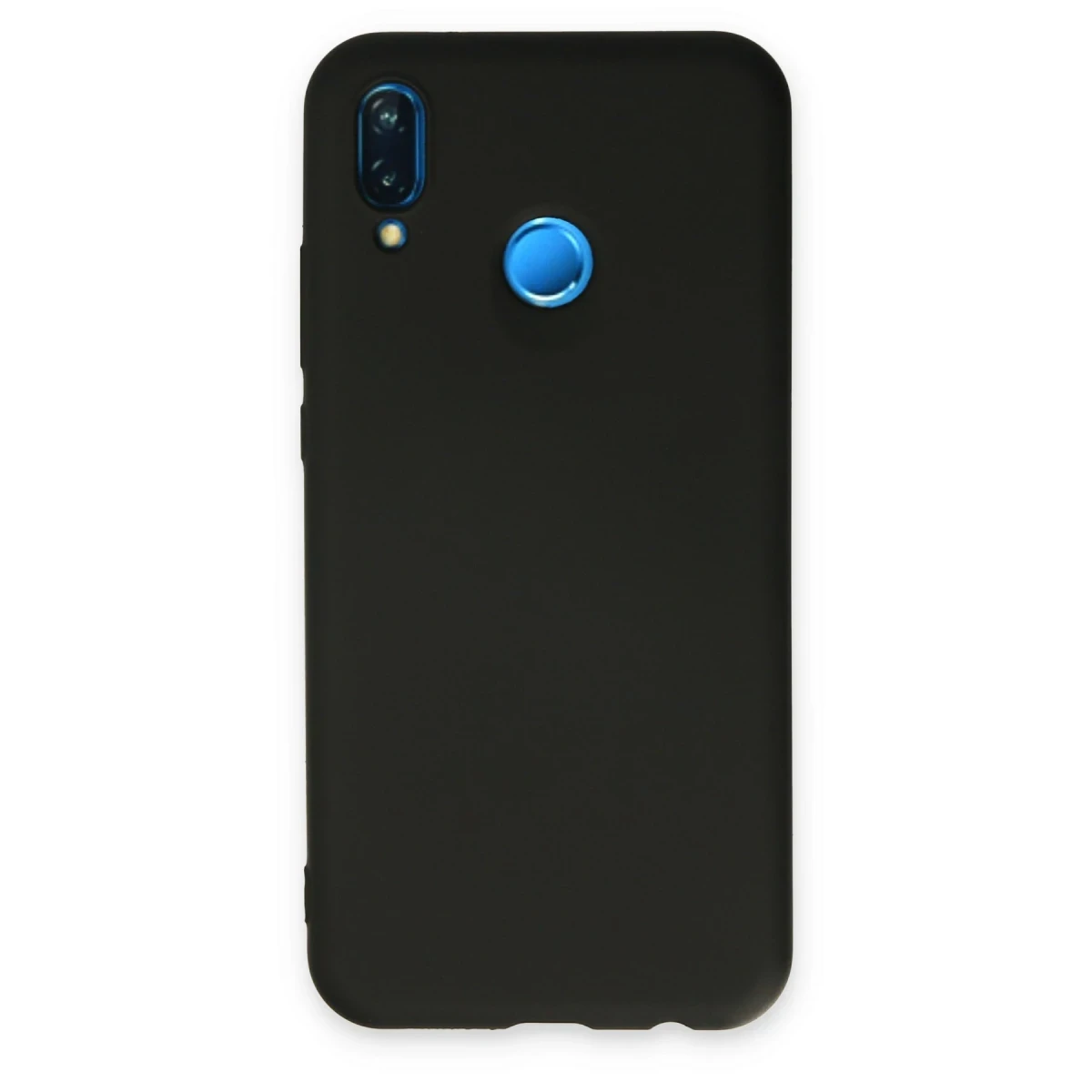 Newface Huawei P20 Lite Kılıf Nano içi Kadife Silikon - Siyah