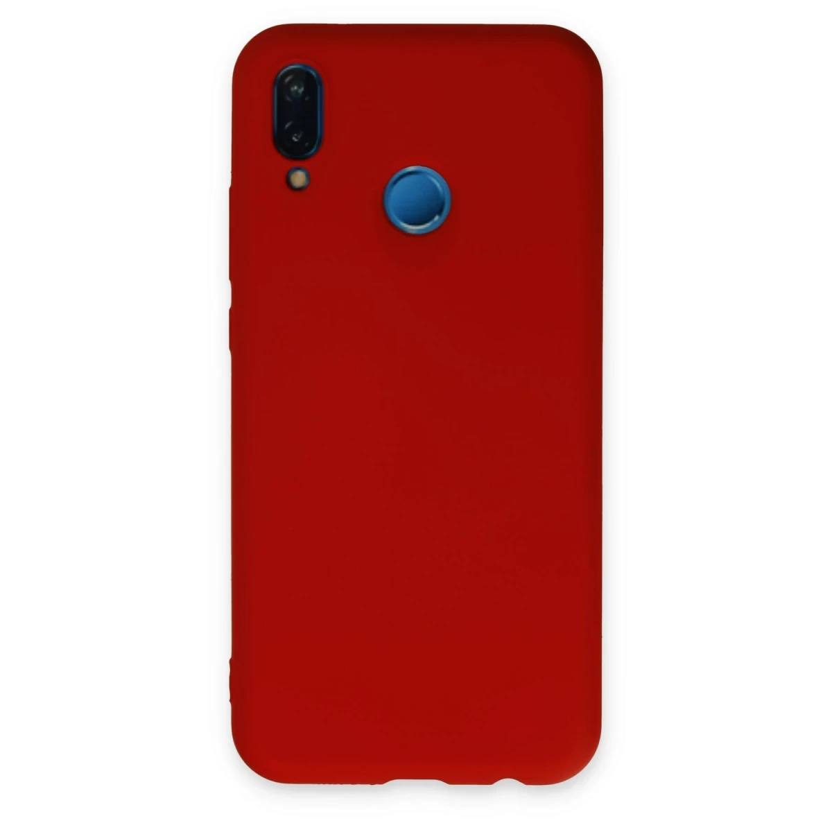 Newface Huawei P20 Lite Kılıf Nano içi Kadife Silikon - Kırmızı