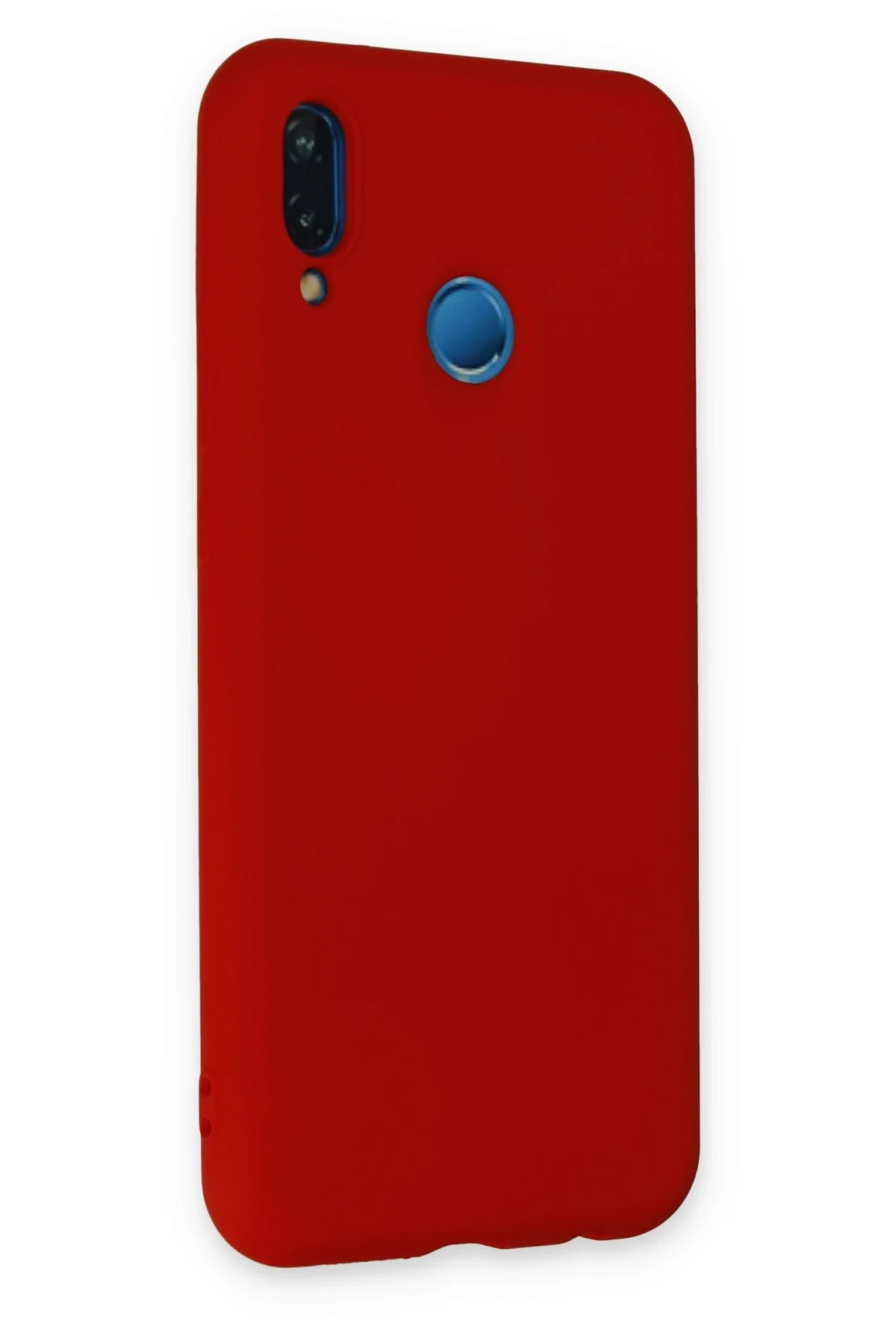 Newface Huawei P20 Lite Kılıf Nano içi Kadife Silikon - Kırmızı
