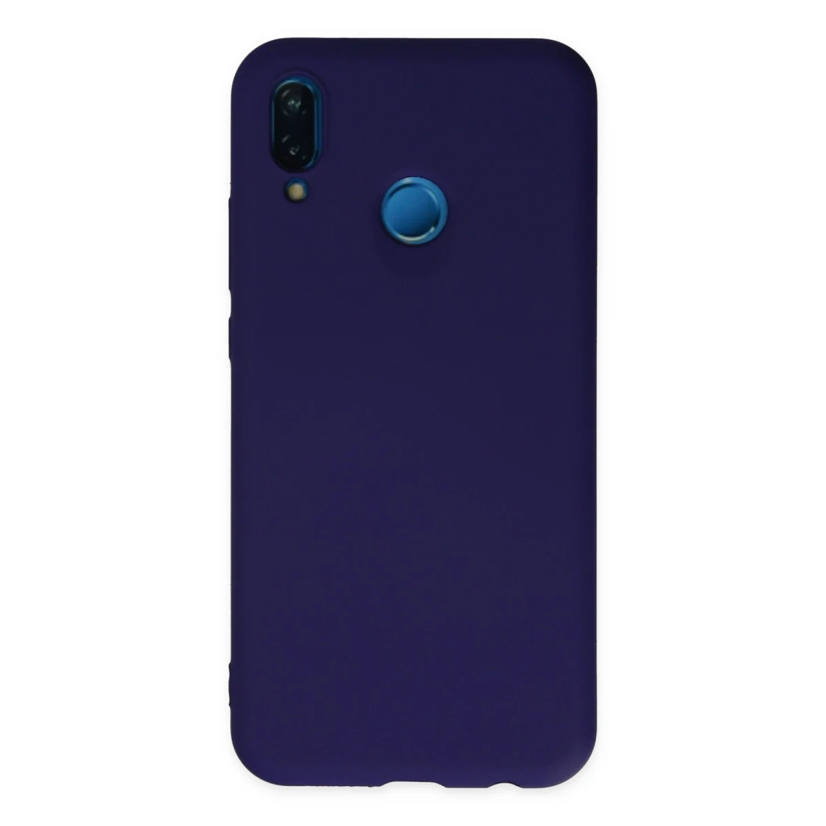 Newface Huawei P20 Lite Kılıf Nano içi Kadife Silikon - Mor