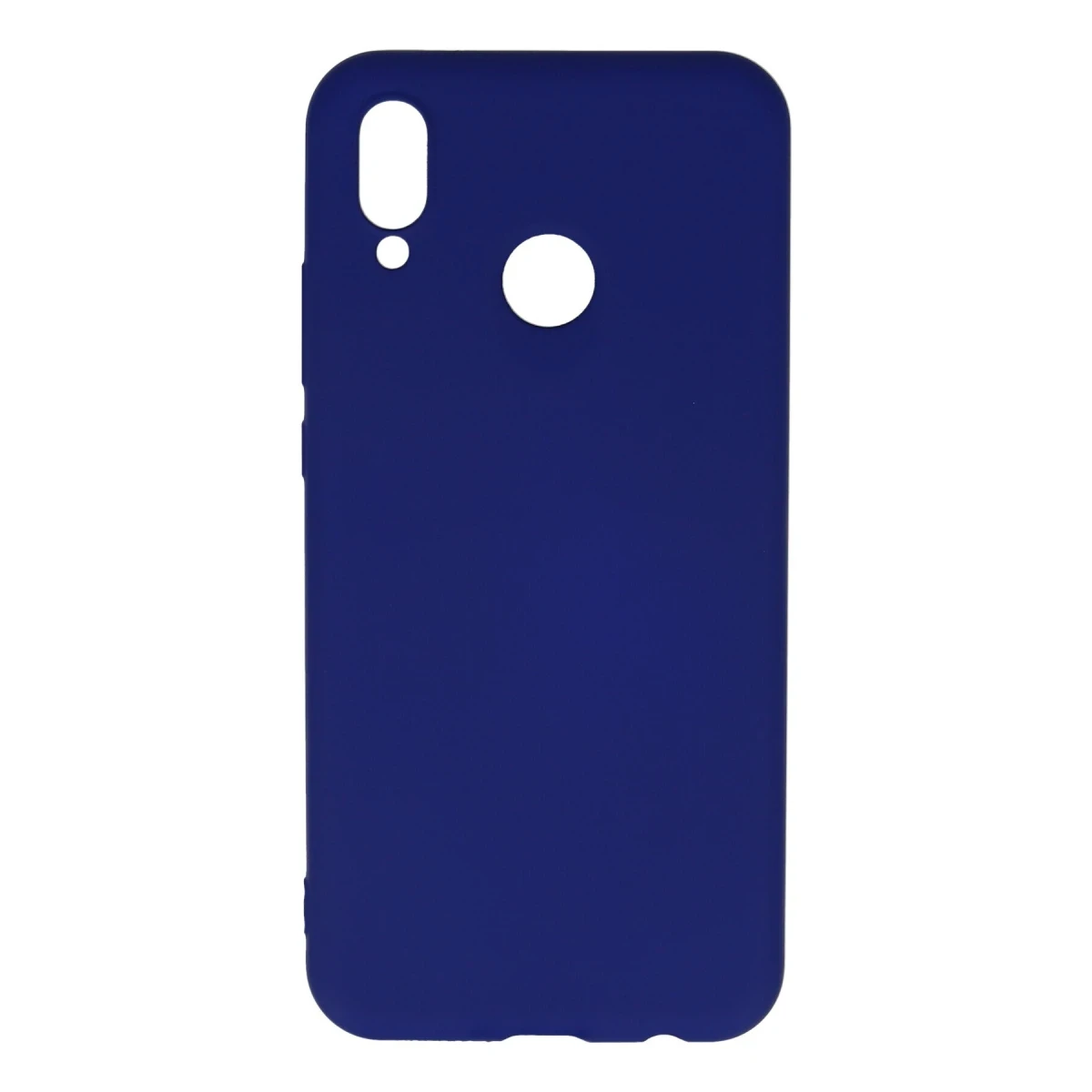 Newface Huawei P20 Lite Kılıf Nano içi Kadife Silikon - Koyu Mavi