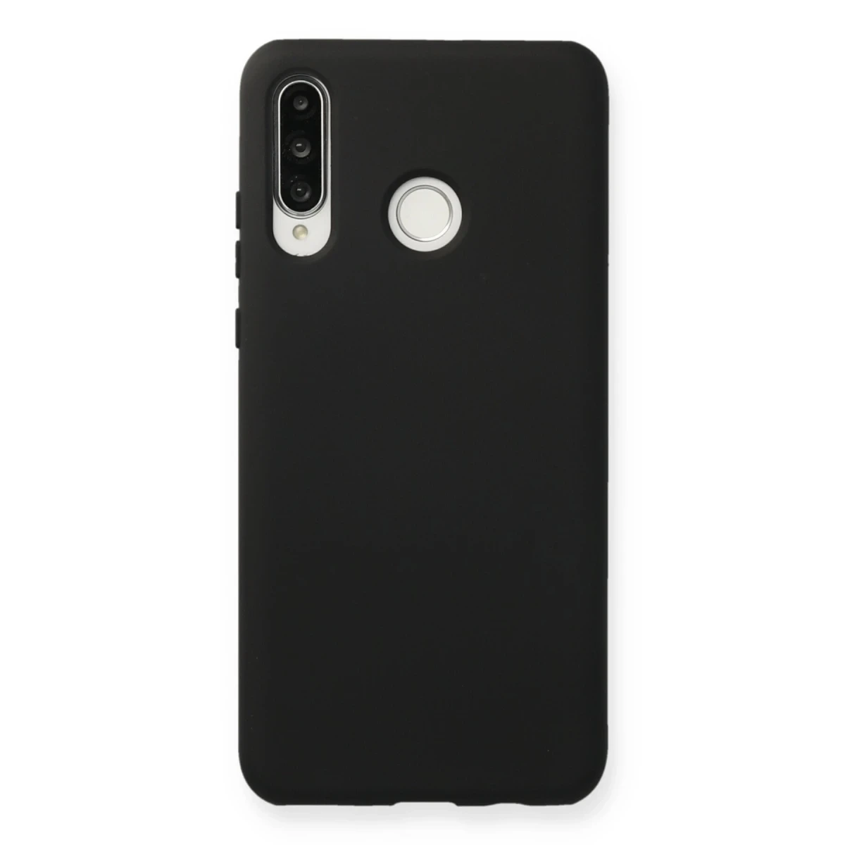 Newface Huawei P30 Lite Kılıf Nano içi Kadife Silikon - Siyah