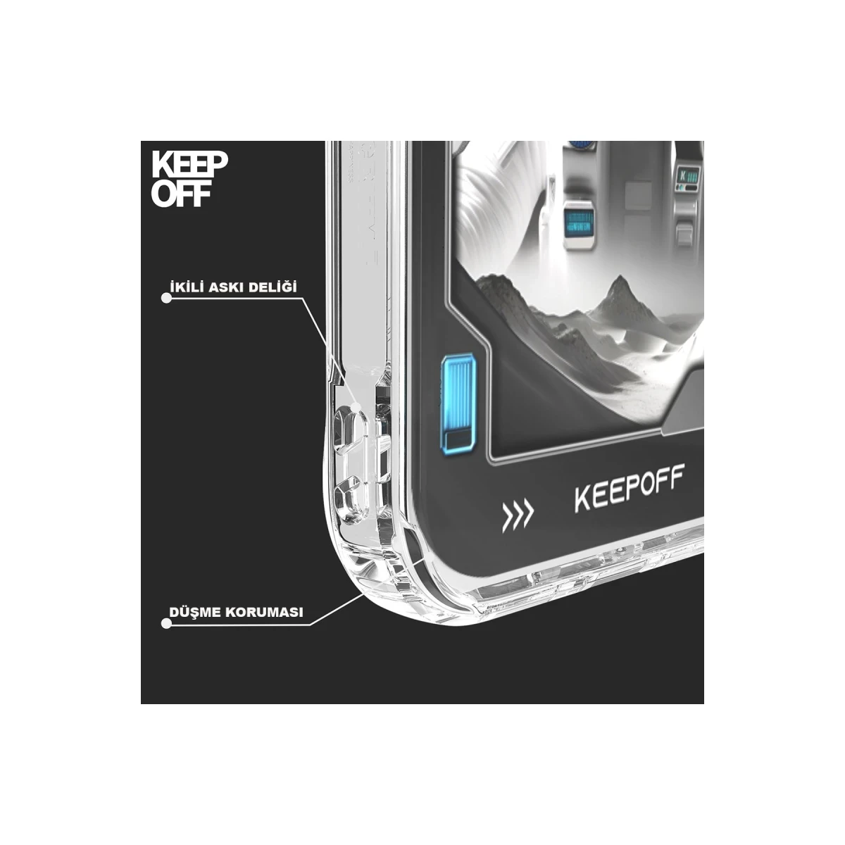 Keep Off Apple iPhone 15 Pro Max Aerospace Magsafe Kapak - Explore — görsel 11