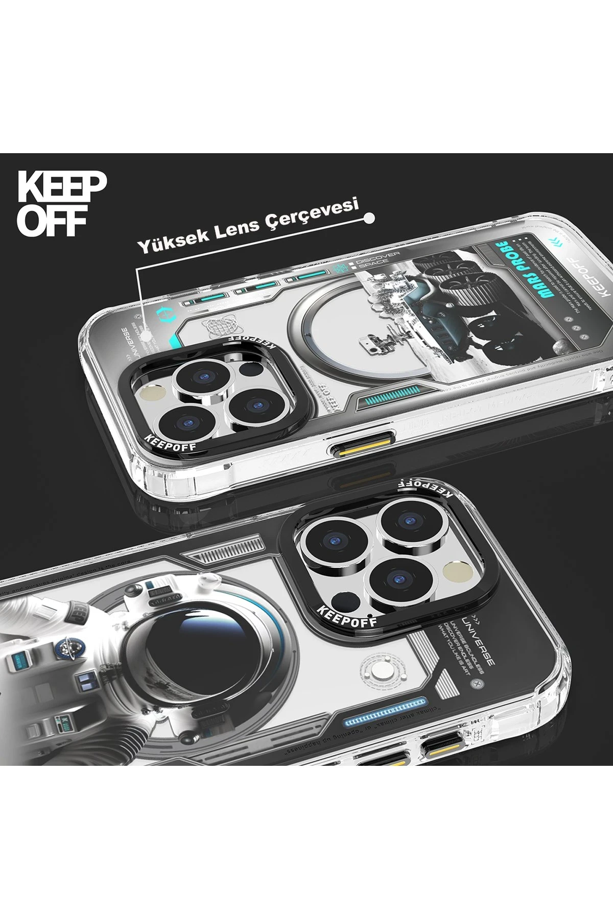 Keep Off Apple iPhone 15 Pro Max Aerospace Magsafe Kapak - Explore — görsel 6